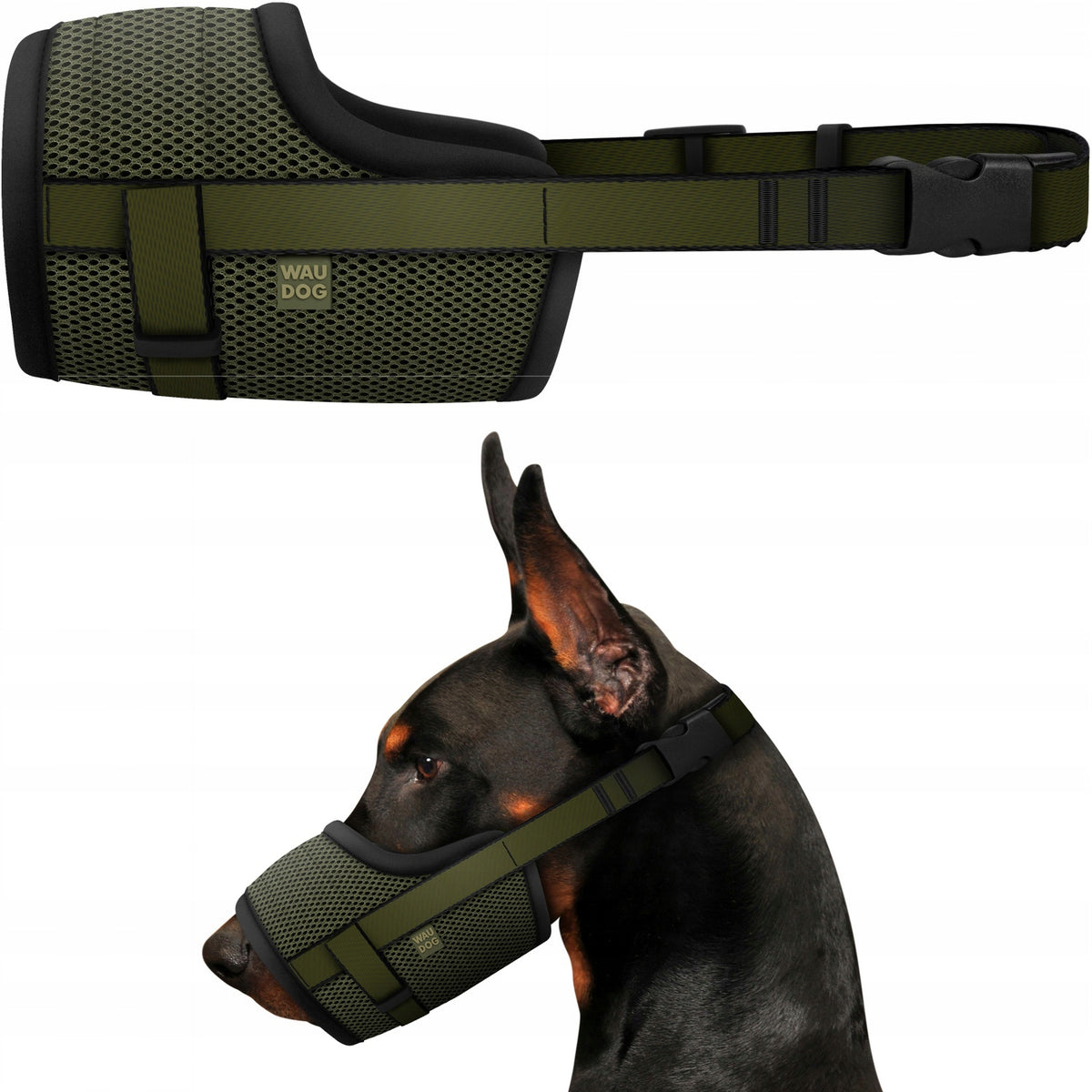 2x Service Dog muzzle WAUDOG PRO size M comfortable durable