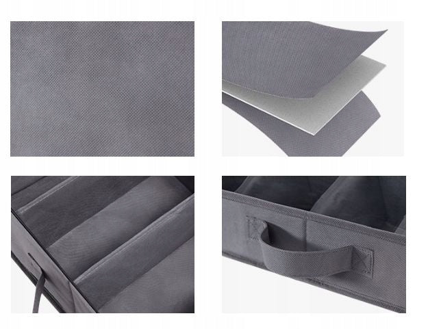2x Shoe Organizer Under Bed for Wardrobe Container for 24 Pairs of Shoes Packaging status original