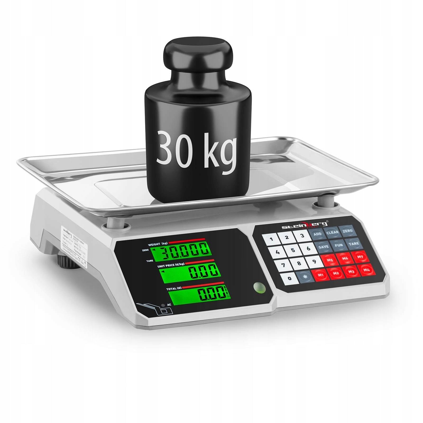 2x Shop grocery scale counting with memory and SBS- counting function Brand Steinberg Systems