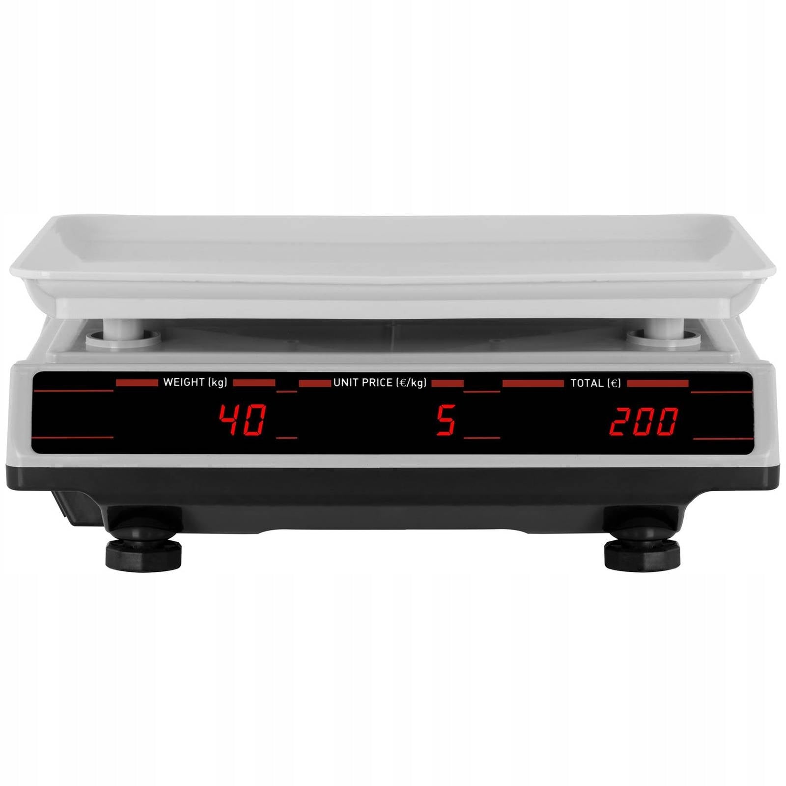 2x Shop scale counting pieces 336x238mm power supply + battery 40kg / 2g - Manufacturer code SBS-PW-402EP