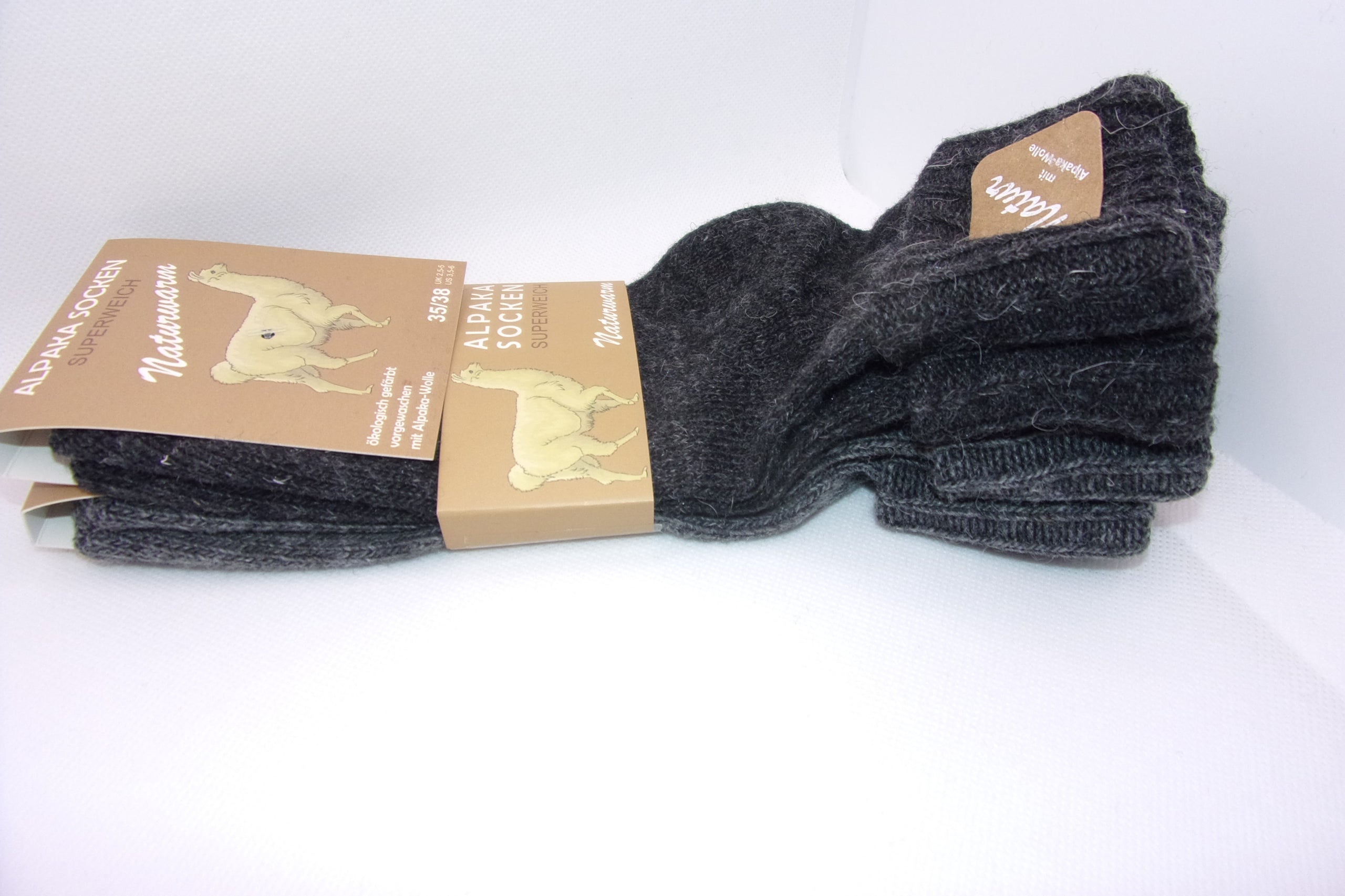Socken aus Alpakawolle für Damen VCA 4121, 2 Paar 