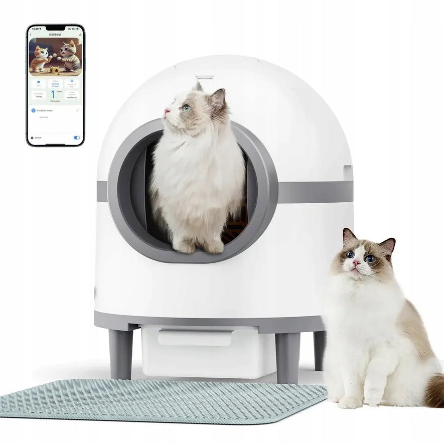 2x Smart Self-Cleaning Cat Cuvette Smart WiFi 60L