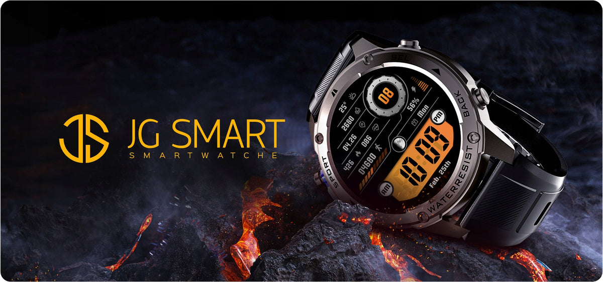 2x Smartwatch Jg Smart Jgr56 Gps Waterproof Amoled Black Brand JG Smart