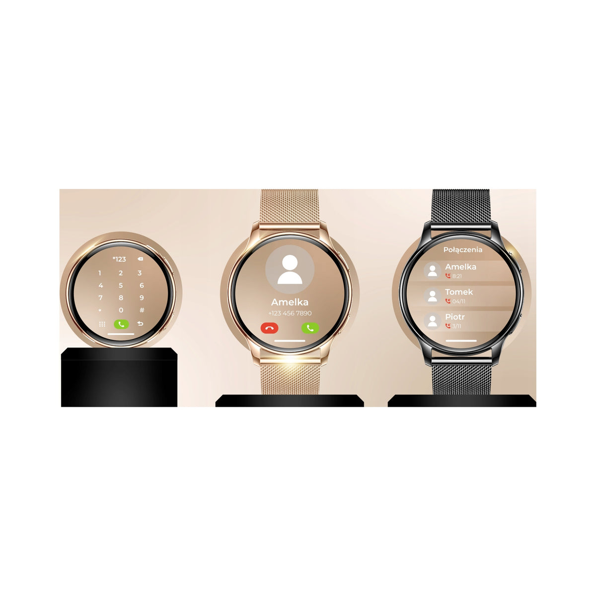 2x Smartwatch Wonderwatch Mi5 Gold