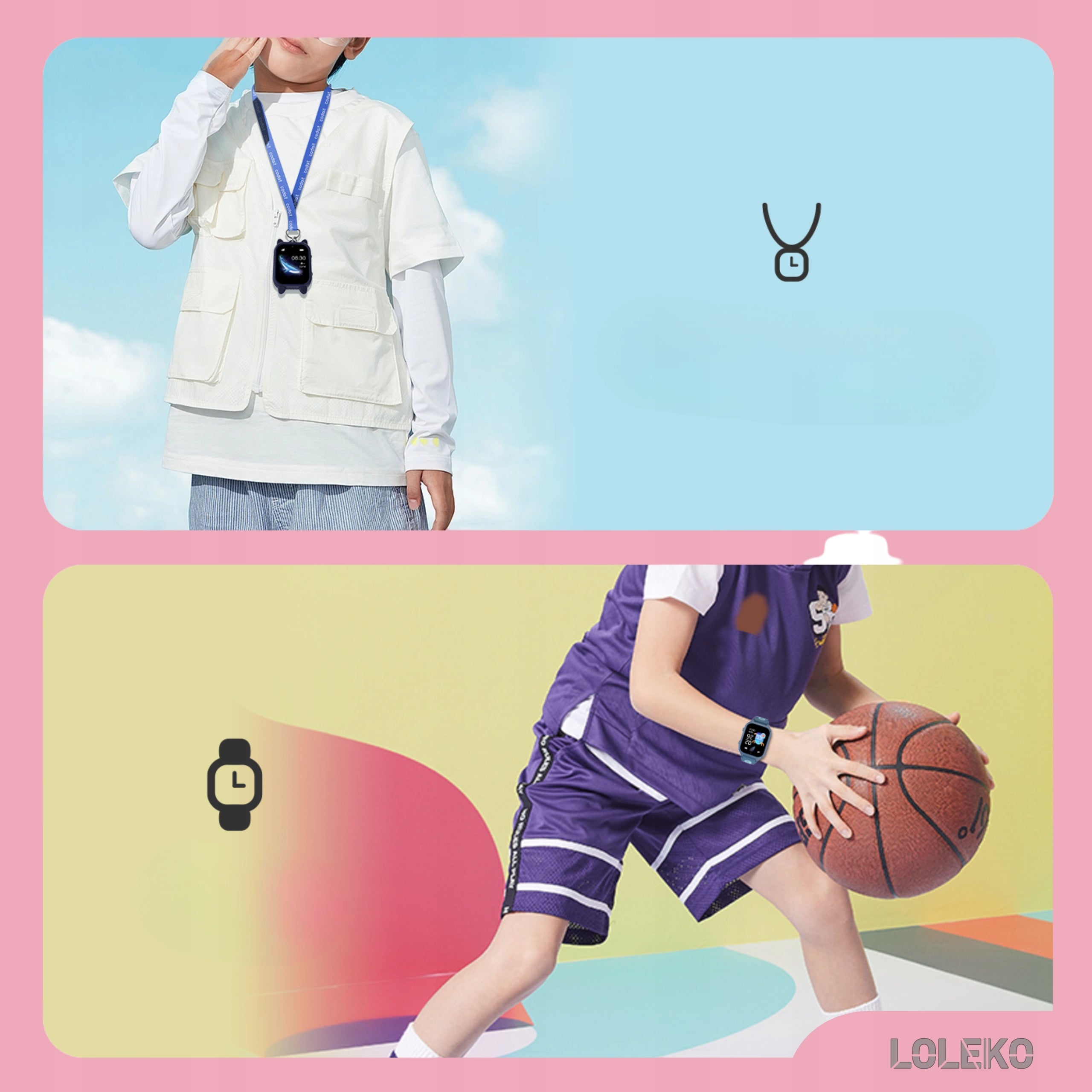 2x Smartwatch for Children Loleko Kids56 4g Blue Brand LOLEKO