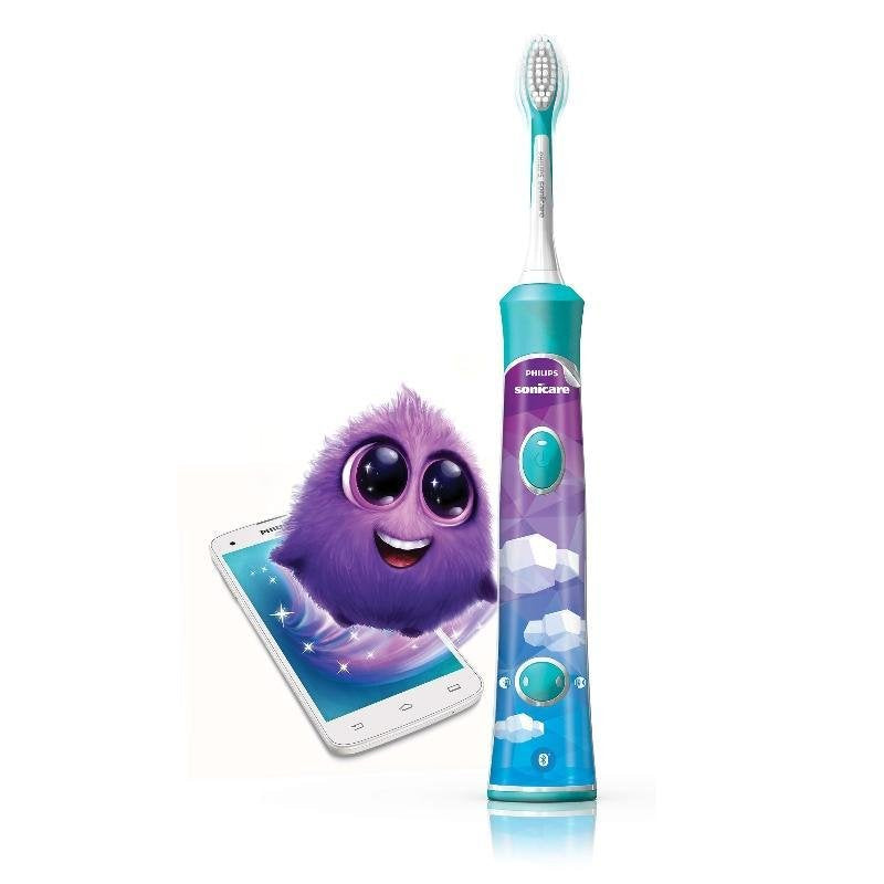 2x Sonic Toothbrush Philips Sonicare For Children Hx6322 04 Aqua Stickers Brand Philips