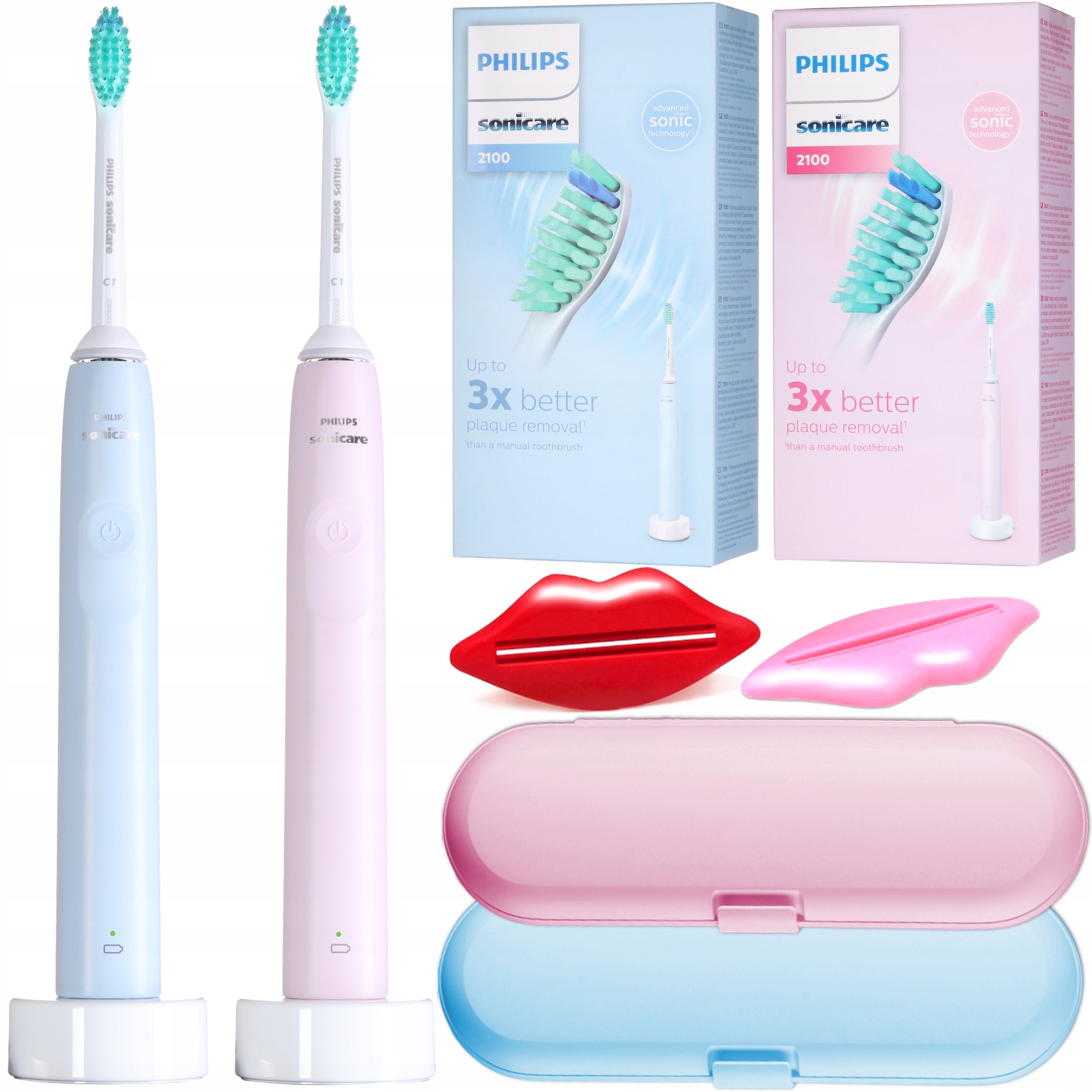 2x Sonic toothbrush Philips Sonicare SET