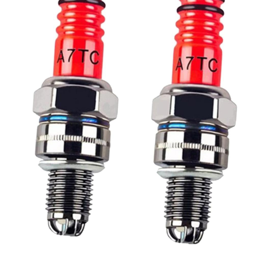 2x Spark A7TC 3 for GY6 50cc 125cc Moped Scooter ATV 2PCS A7TC Red Packaging status original