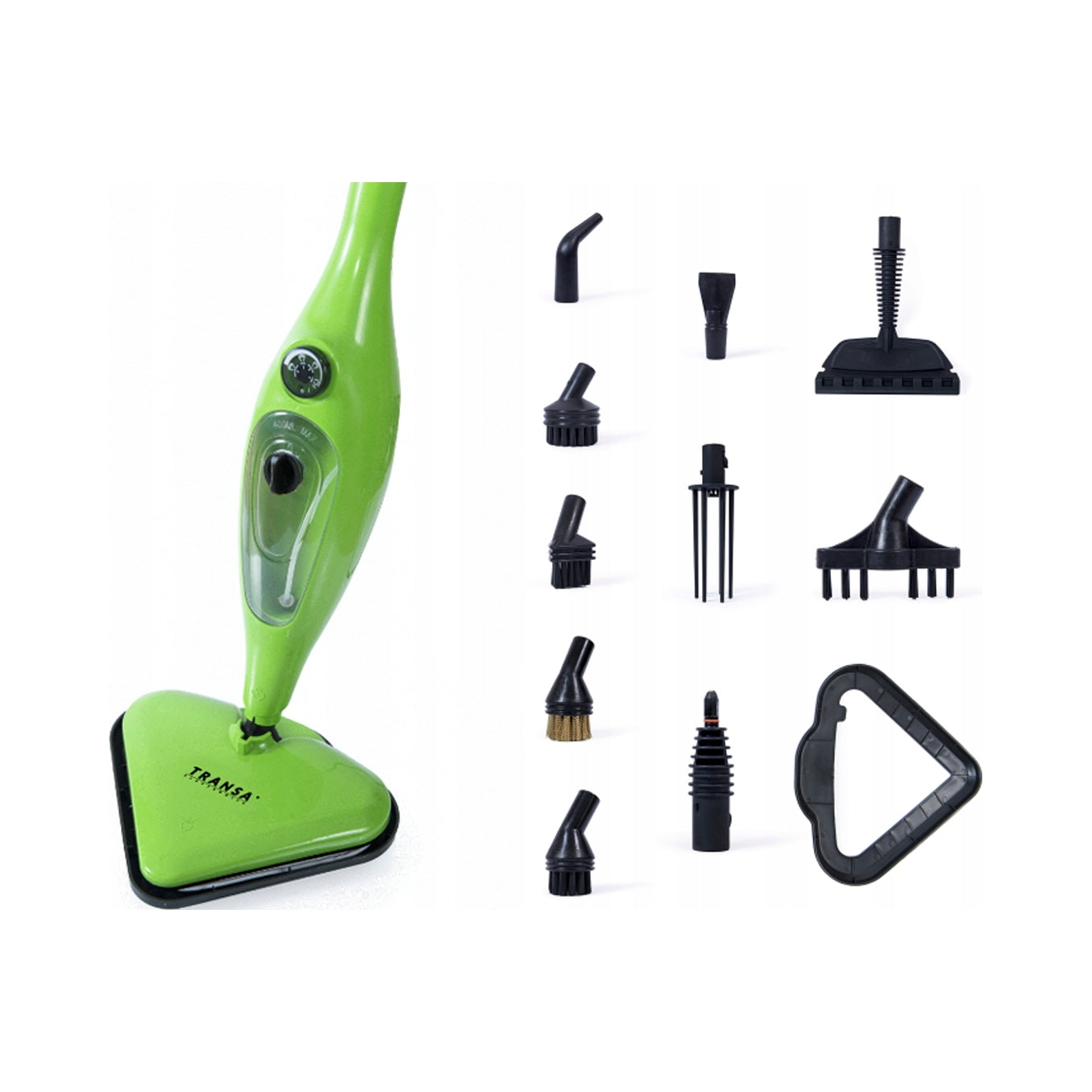 2x Steam Mop Transa Electronics Aquasteam Green 12in1 1500 W Green