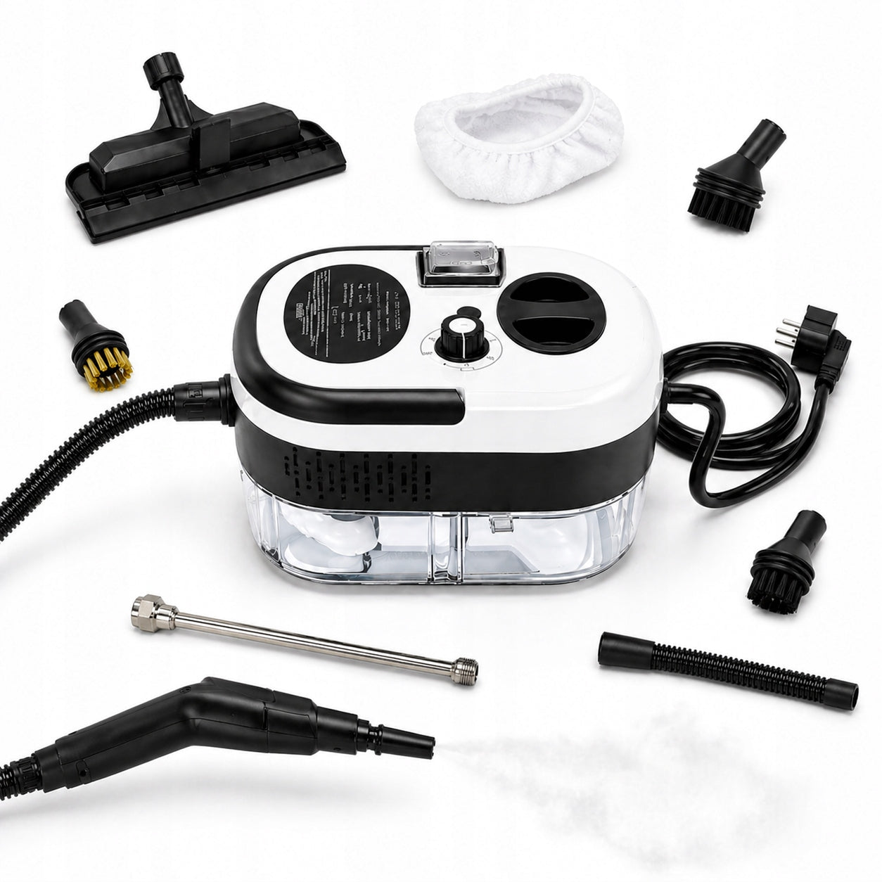 2x Steam Washer 2500w Hand Washer Steam Vacuum Cleaner Set With Accessories Ek