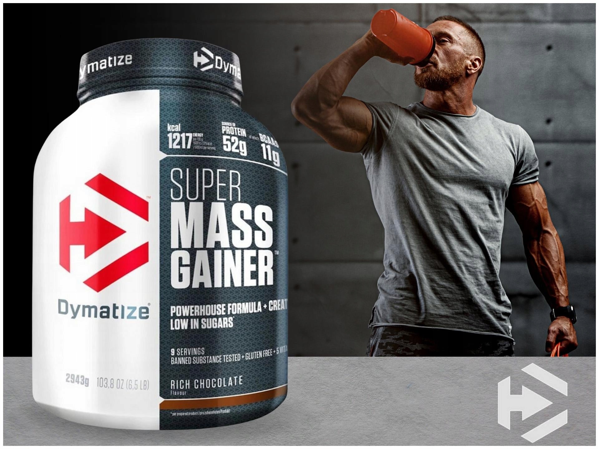 2x Super Mass Gainer MASS STRENGTH PROTEIN CARBOHYDRATES Brand Dymatize