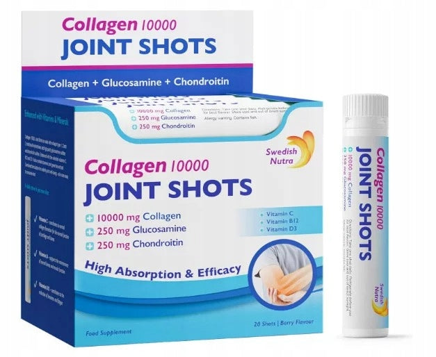 2x Swedish Nutra Collagen Joint for joint protection Shots 20 pcs 25 ml