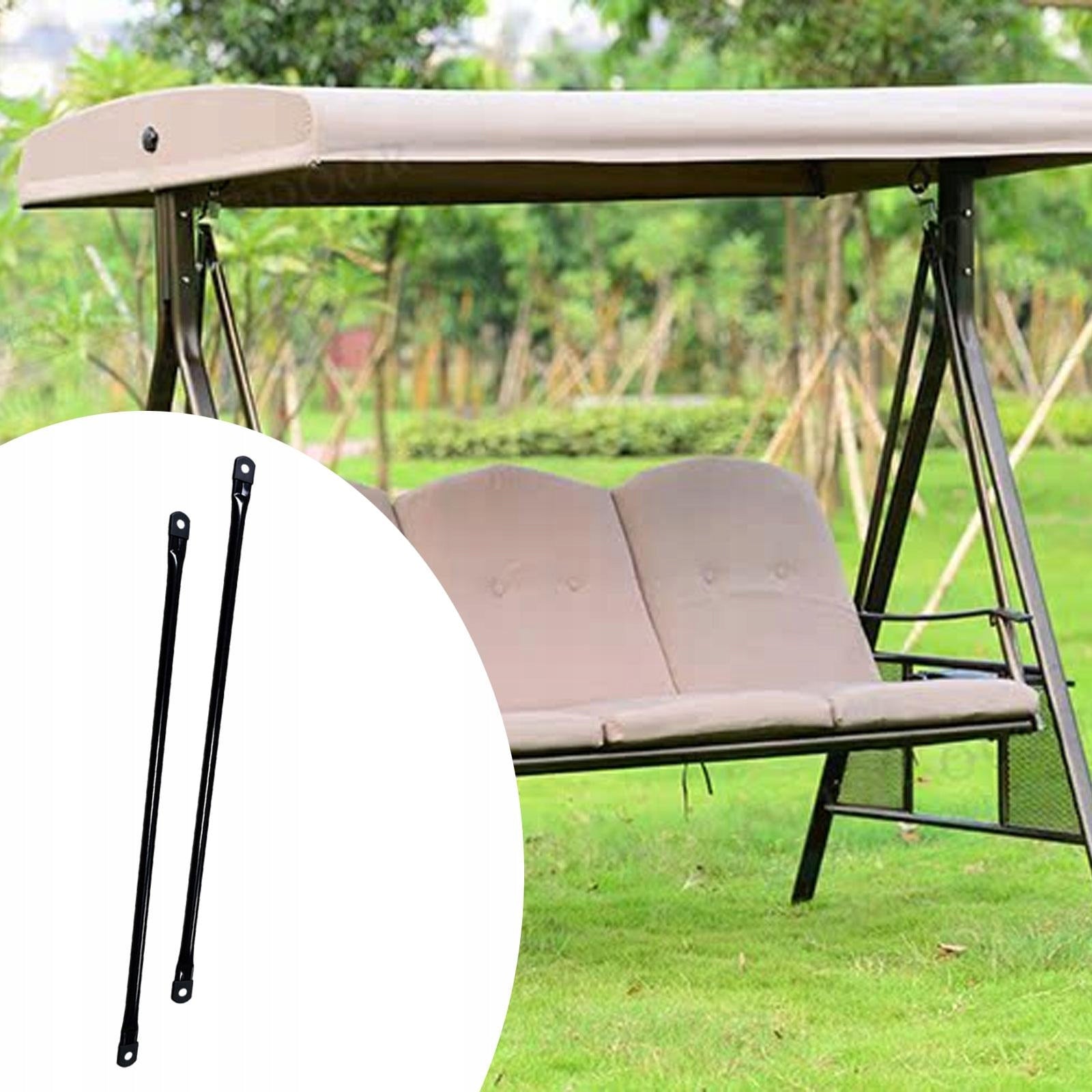 2x Swing Replacement Rods Hanging Poles Swing Arms Metal Rods 70.5 cm Black Manufacturer code 15260075511