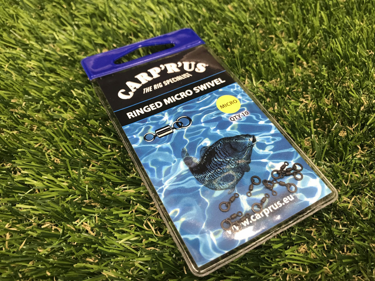2x Swivels With Ringed Micro Swivel Carp'R'Us Brand Carp'R'Us
