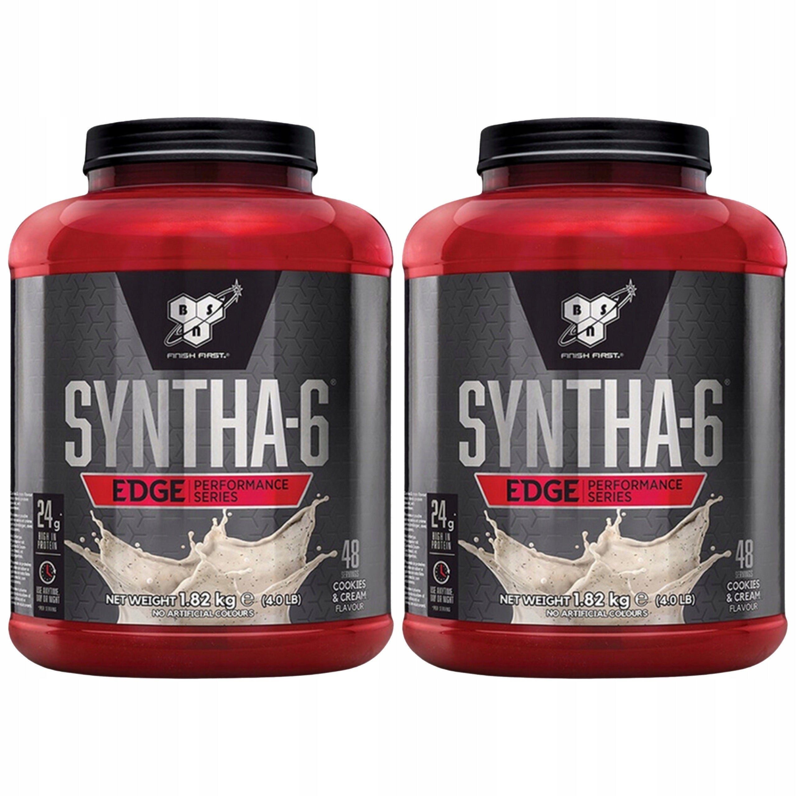 2x Syntha-6 Edge Protein 24g Protein Muscle Mass 1820g BSN