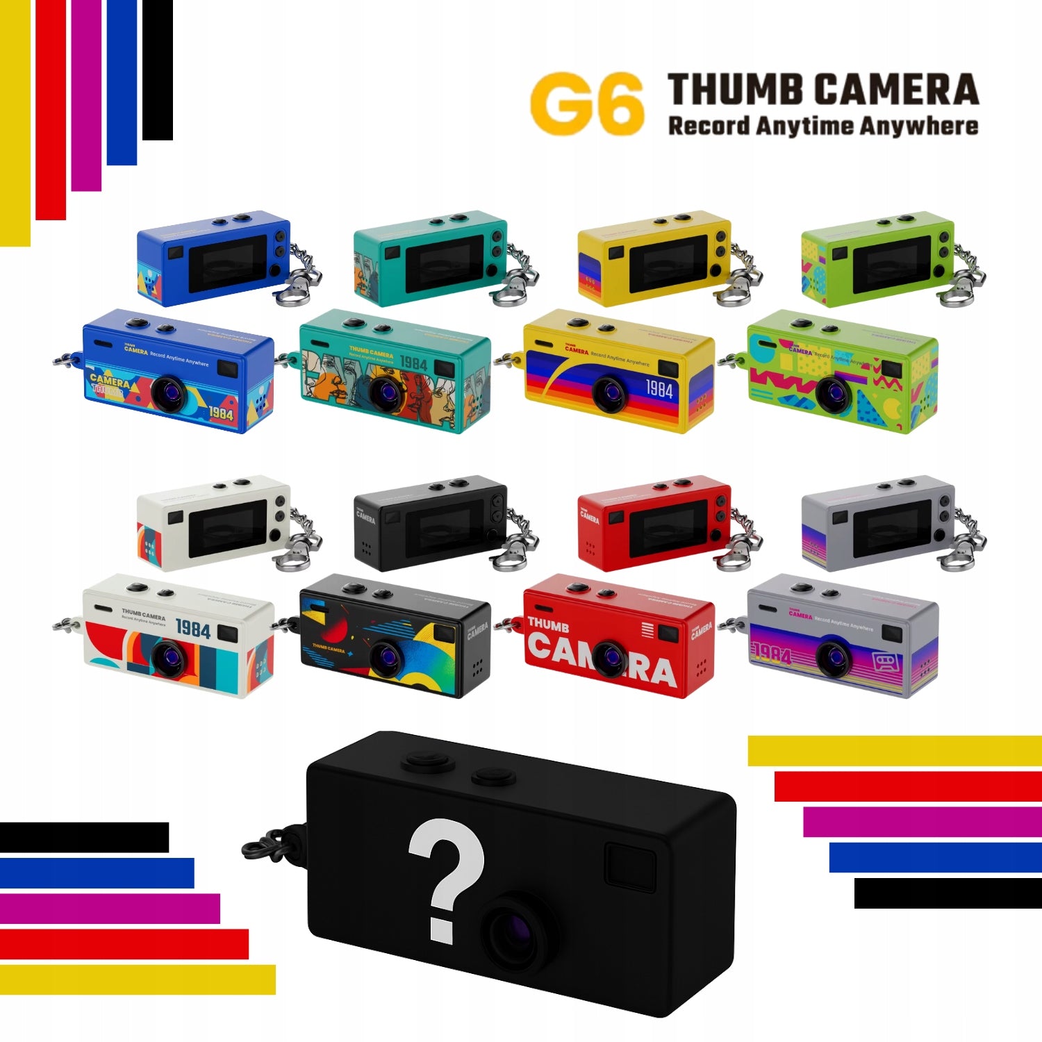2x THUMB CAMERA RETRO HD Keychain Digital Camera FOR GIFT!