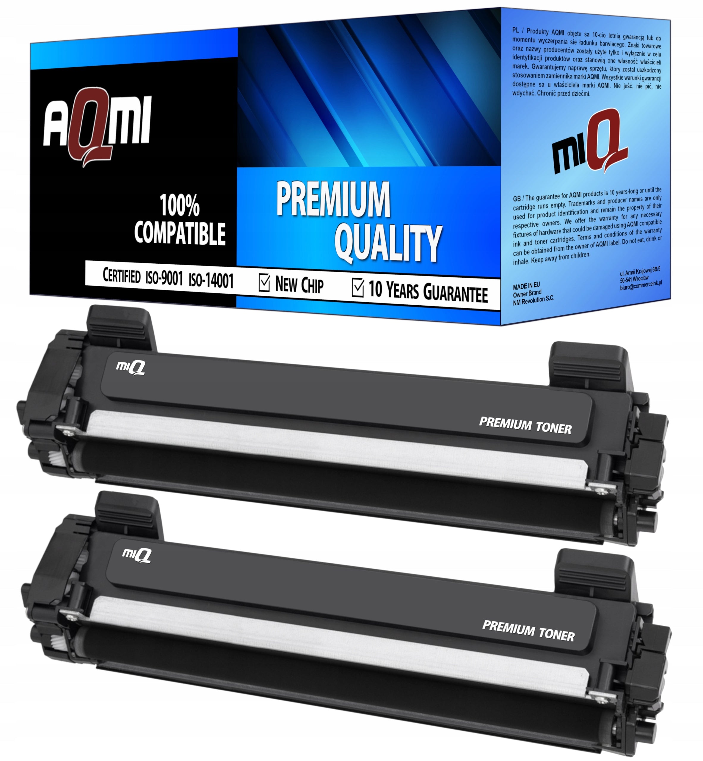 2x TN-1090 TONER CARTRIDGE FOR BROTHER HL-1222WE 1223WE DCP-1622WE DCP-1622WE