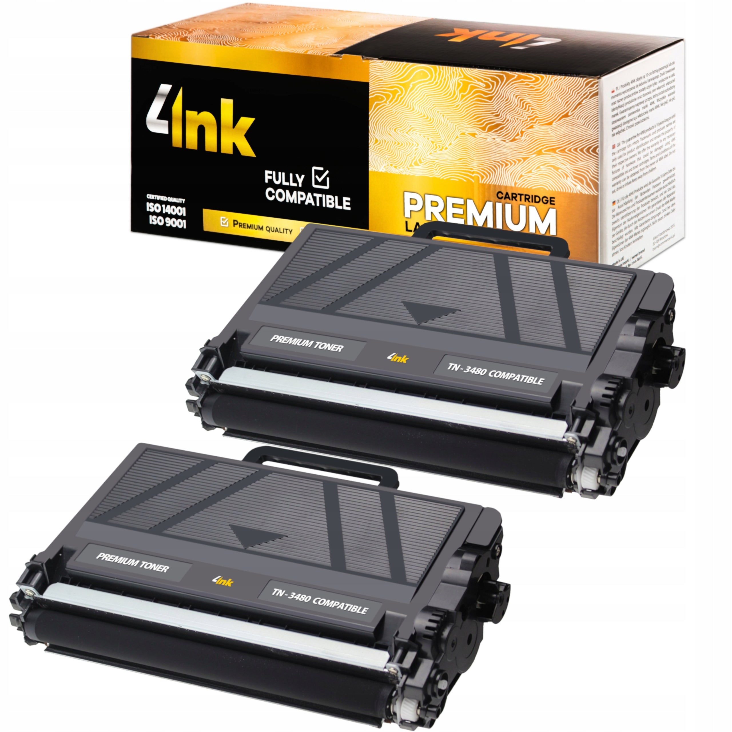 2x TN-3480 XL TONER FOR BROTHER HL-5100DN DCP-L5500DN DCP-L6600DW PRINTER