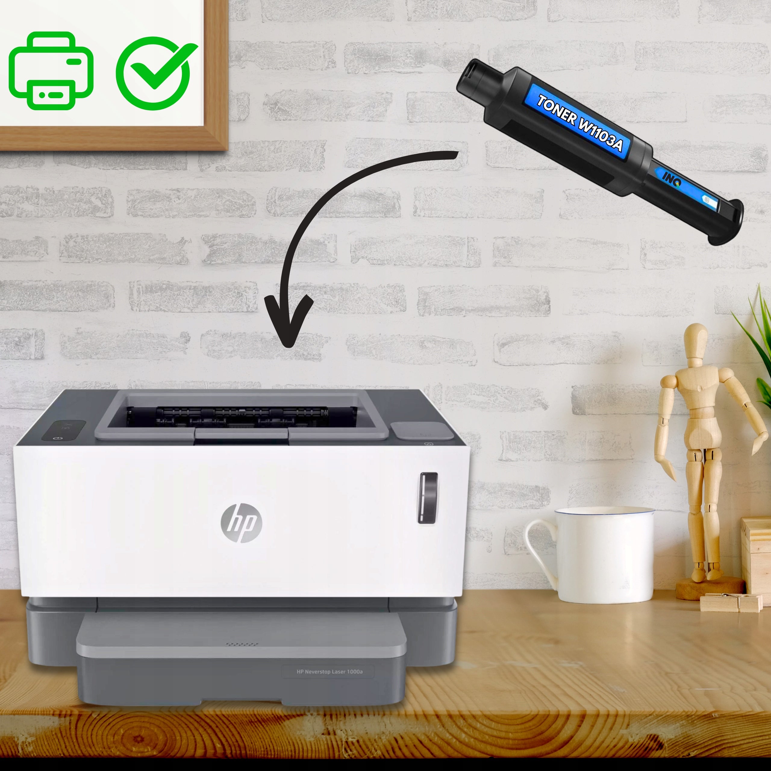 2x TONER 103A W1103A to HP Neverstop | 1000a 1000w 1200a 1200w | black EAN (GTIN) 7053720044369