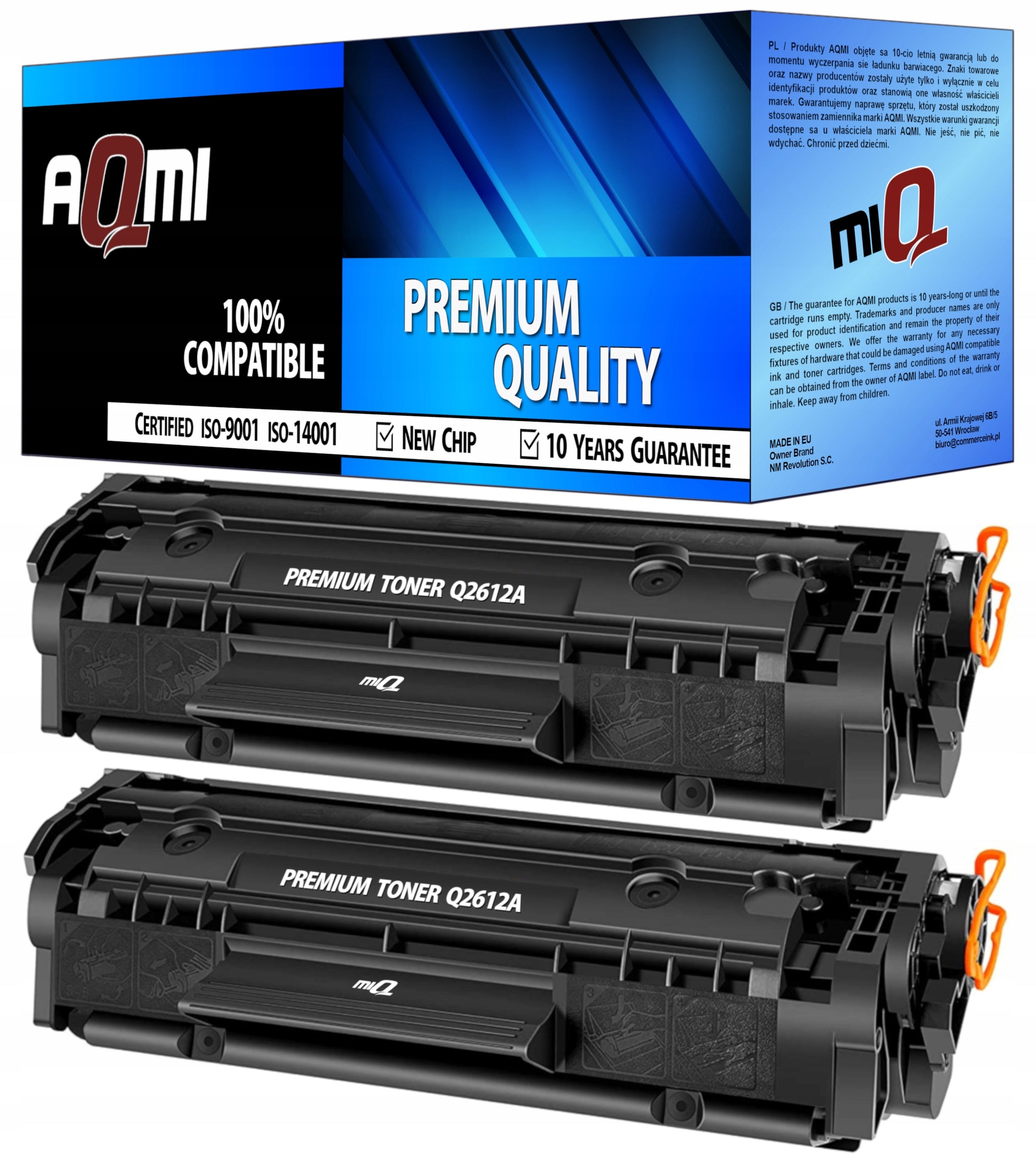 2x TONER 12A Q2612A XL FOR HP LASERJET 1010 1018 1020 1022 PRINTER