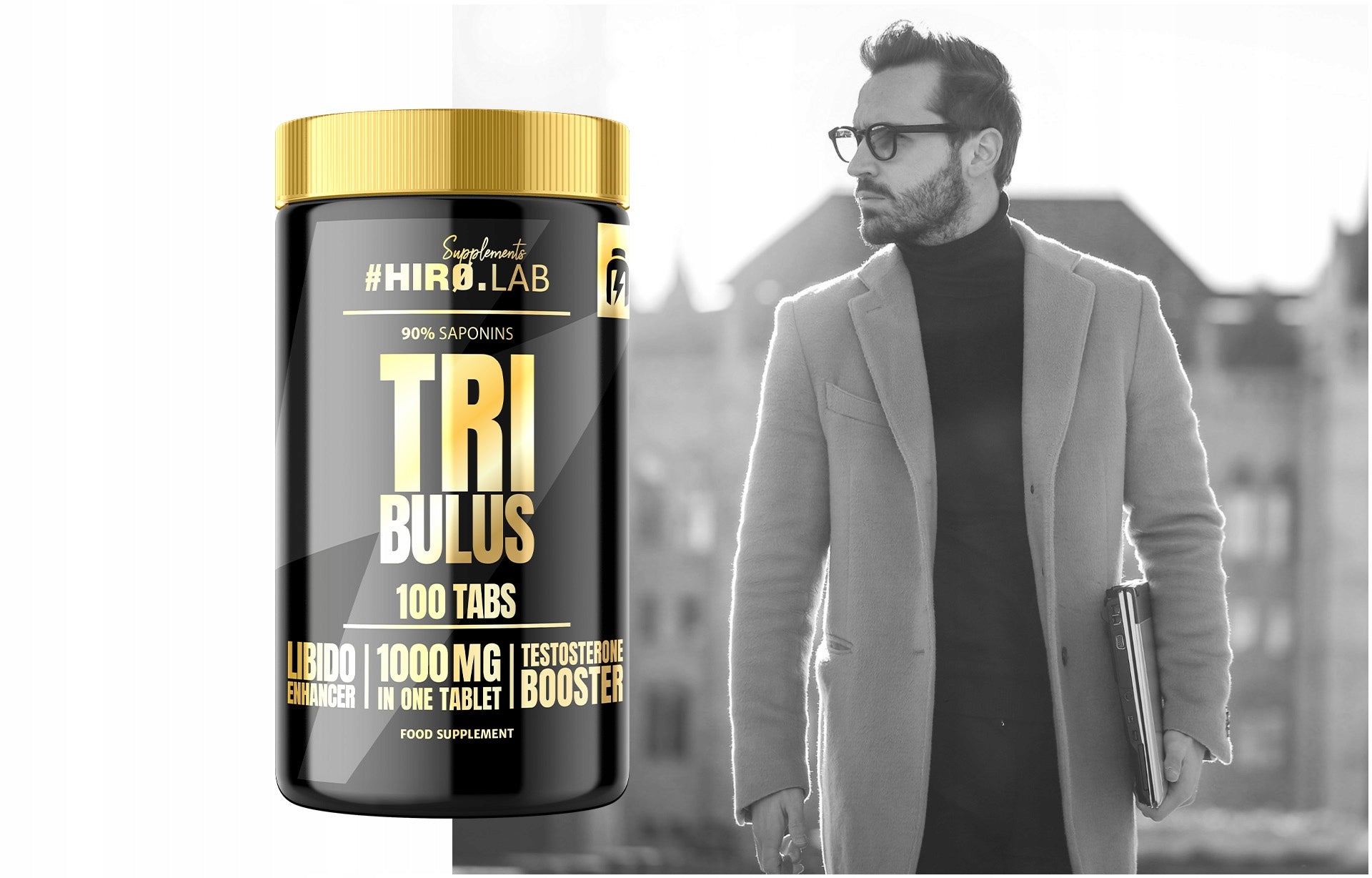 2x TRIBULUS Testosterone TERRESTRIS MACE 100 kaps Booster Libido HIRO. Brand HIRO.LAB