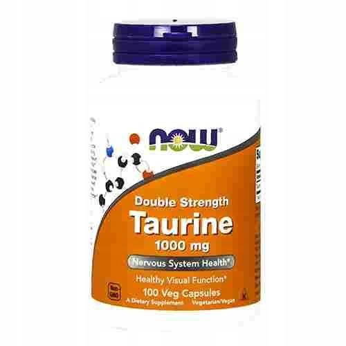2x Taurine 1000mg Amino Acid Taurine 100caps Strength Regeneration NOW FO Expiration date at least six months from the date of purchase