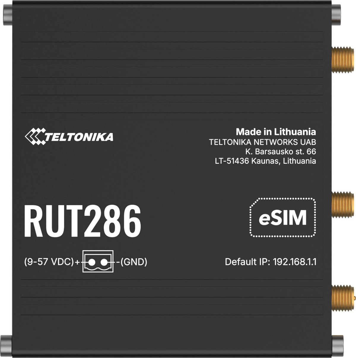 2x Teltonika RUT286 industrial router 4G / LTE (RUT286AAAAA0)