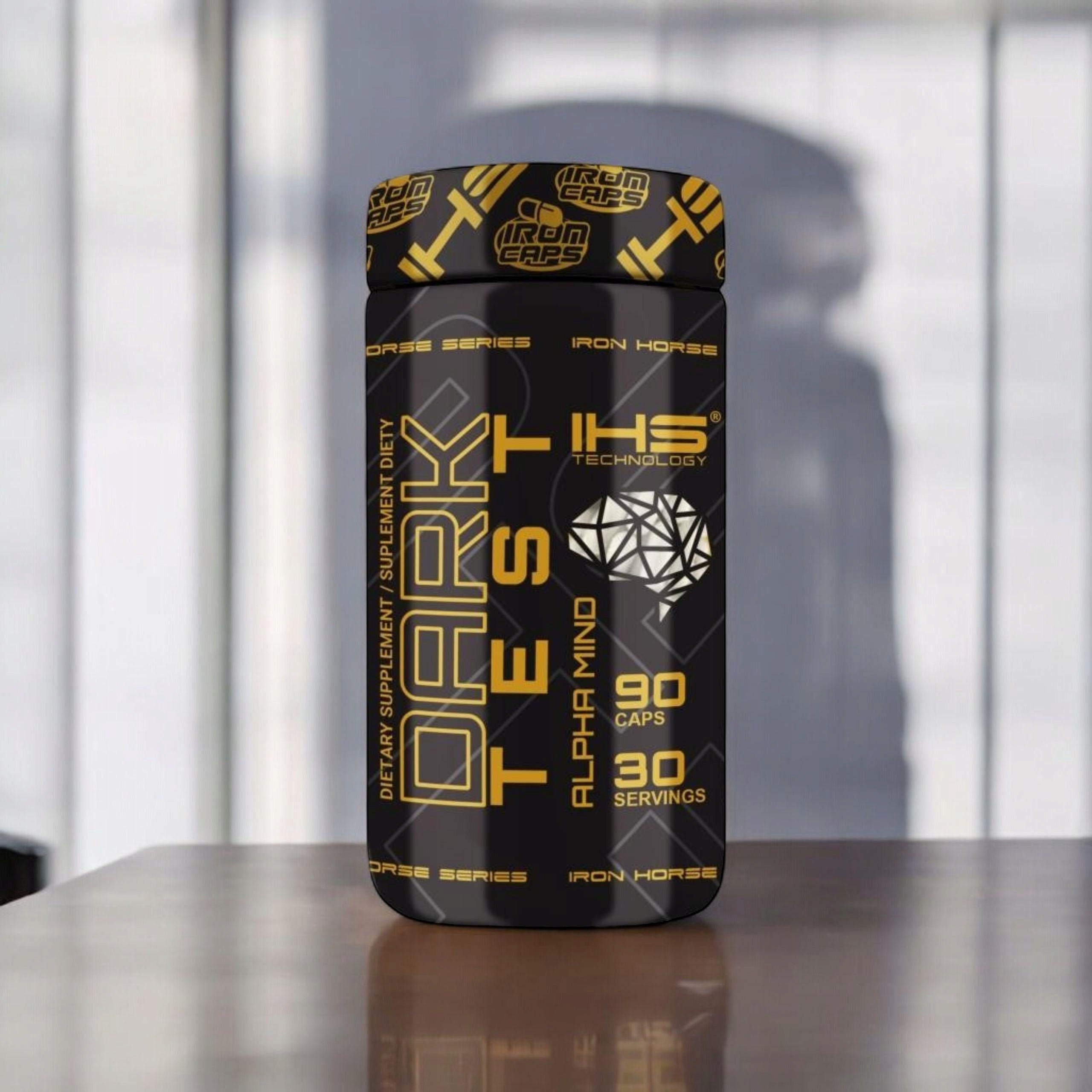 2x Testosterone Booster Maca Ashwagandha Alpha Mind 90caps Zinc Brain Libido Brand IHS Iron Horse