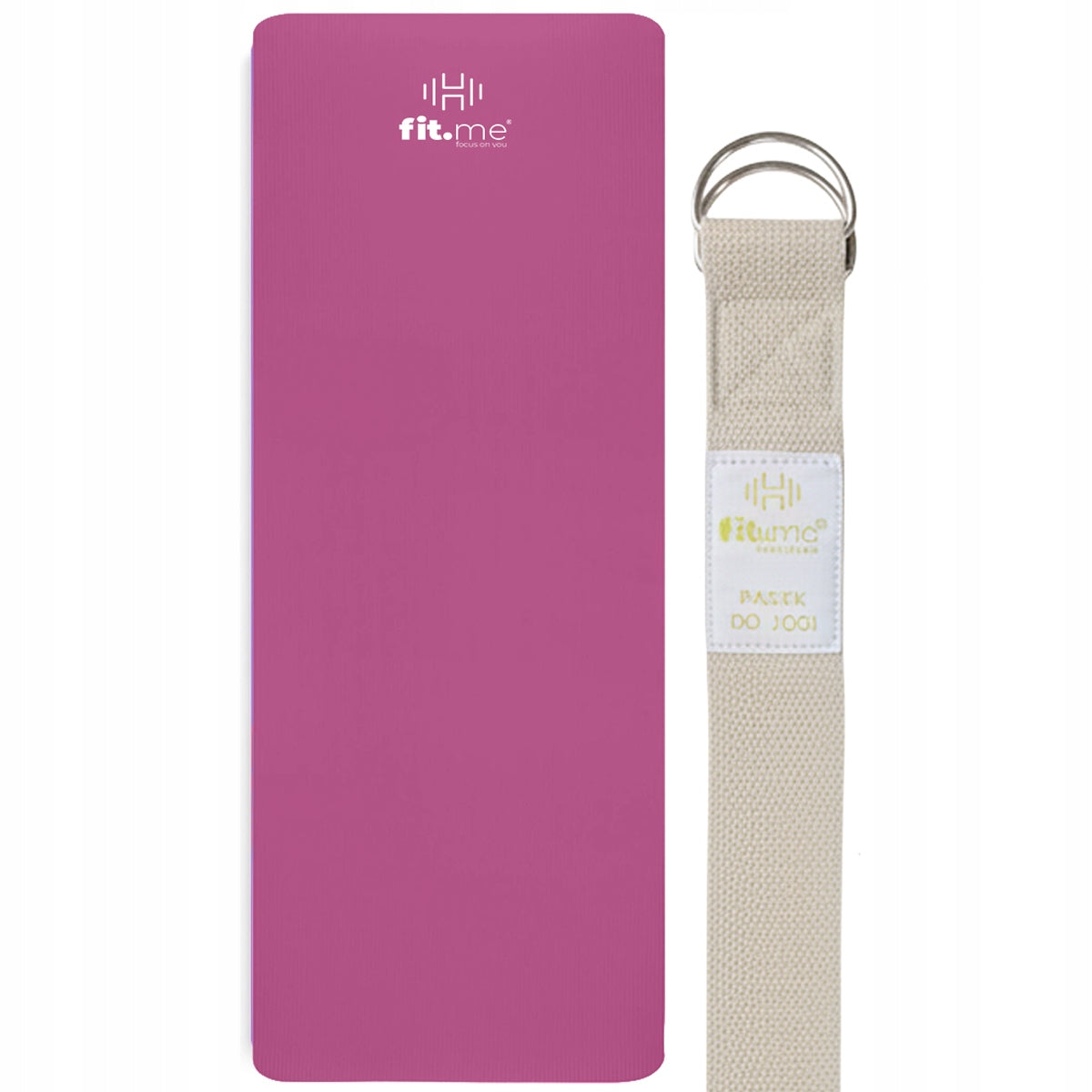 2x Thick Exercise Mat Nbr 1 5 Cm Fit Me Rose Yoga Strap And Handle