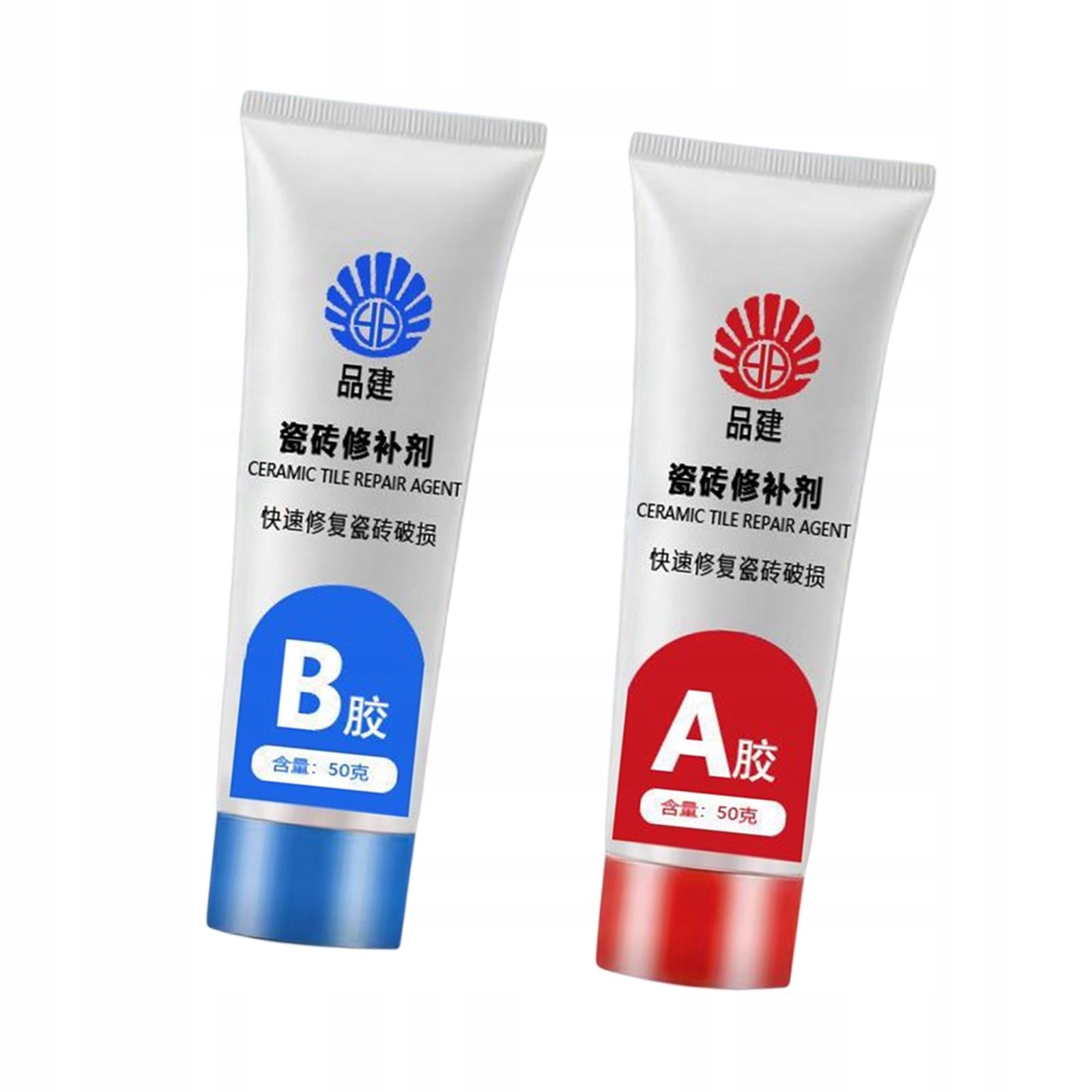 2x Tile Repair Agent Ceramic Paste Repair Mounting type 1/4"
