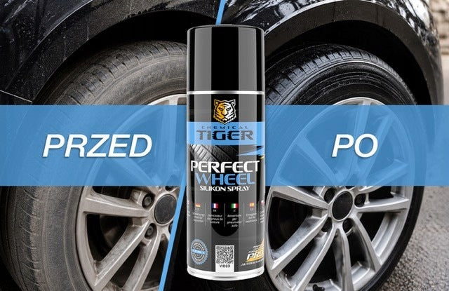 2x Tire Black for tires rubber plastic bumpers 400 ml + Seamless microfiber Packaging status original