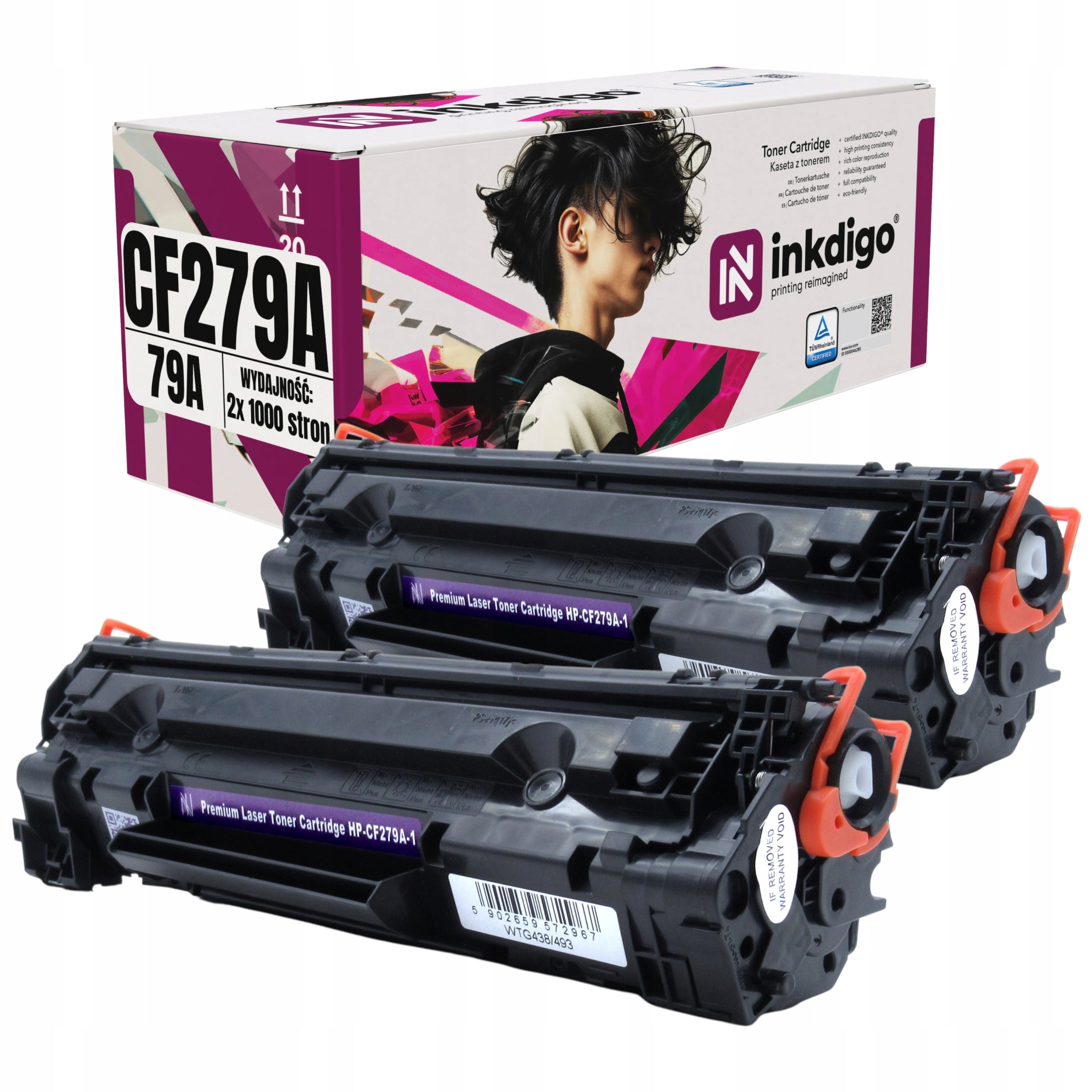 2x Toner Cartridge Replacement CF279A 79A for HP LaserJet M12w