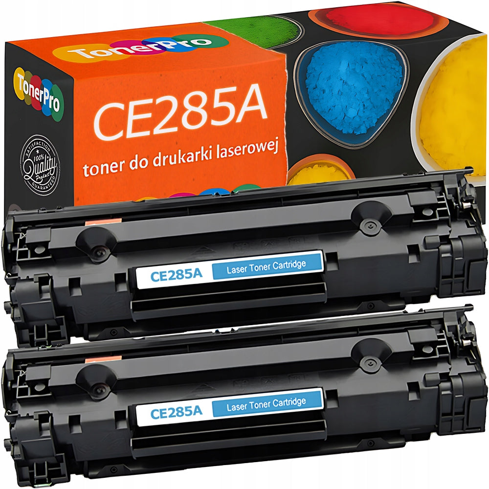 2x Toner cartridge for HP 85A XL LaserJet P1102 P1102w M1132 M1134 MFP M1136MF CE285A