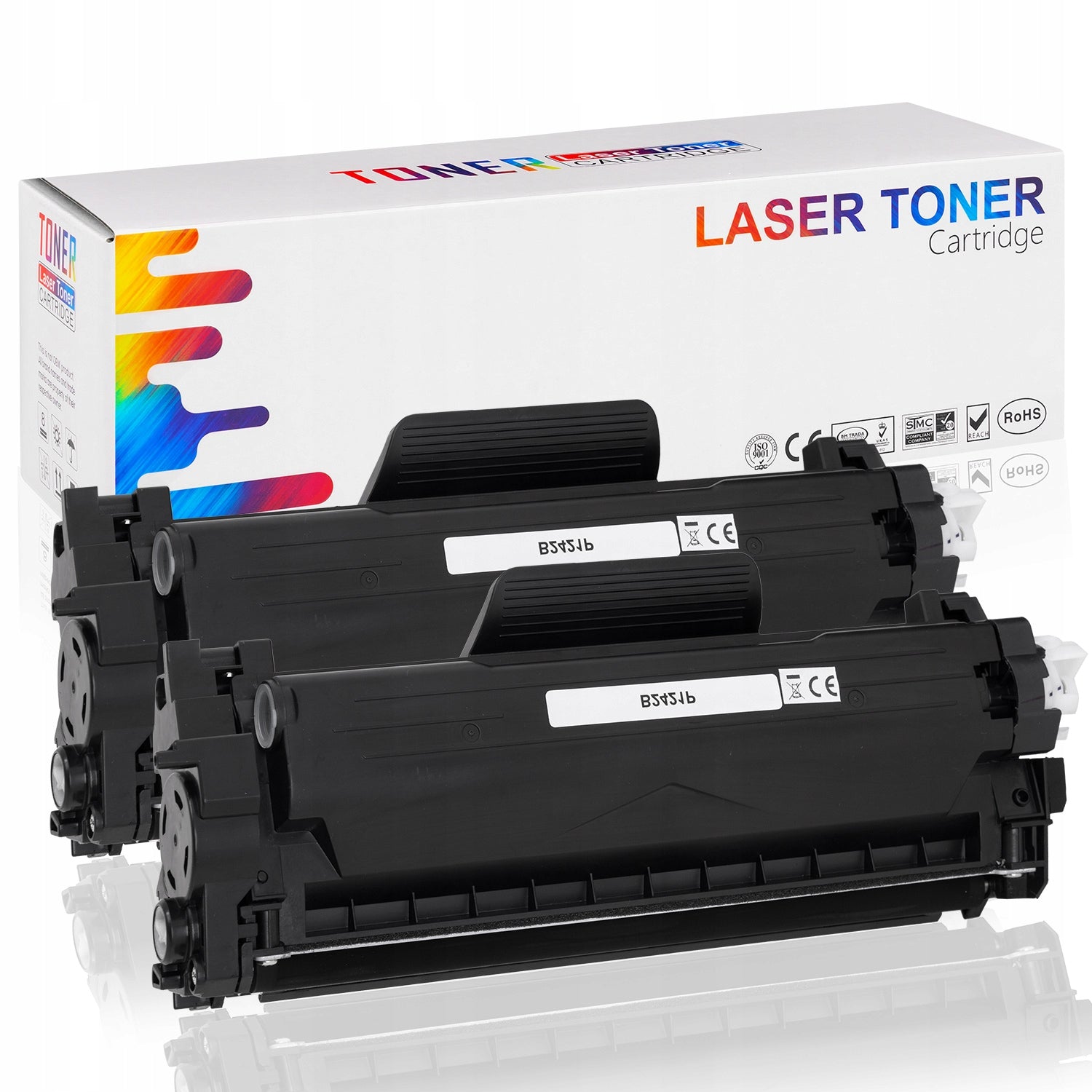 2x Toner for Brother TN-2421 TN-2411 XL NEW CHIP