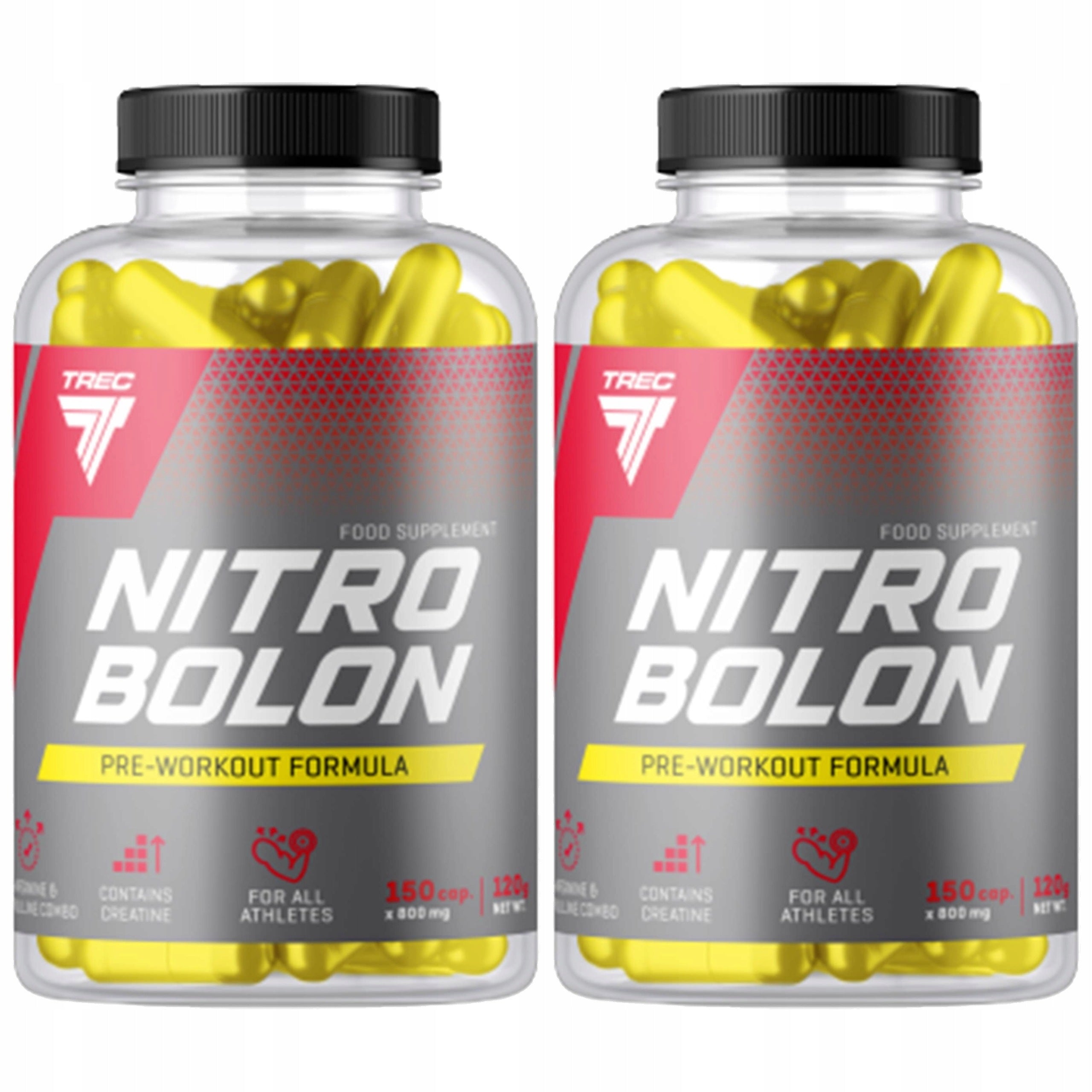 2x Trec Nitrobolon 150 caps BOOSTER NO PUMP ARGININE
