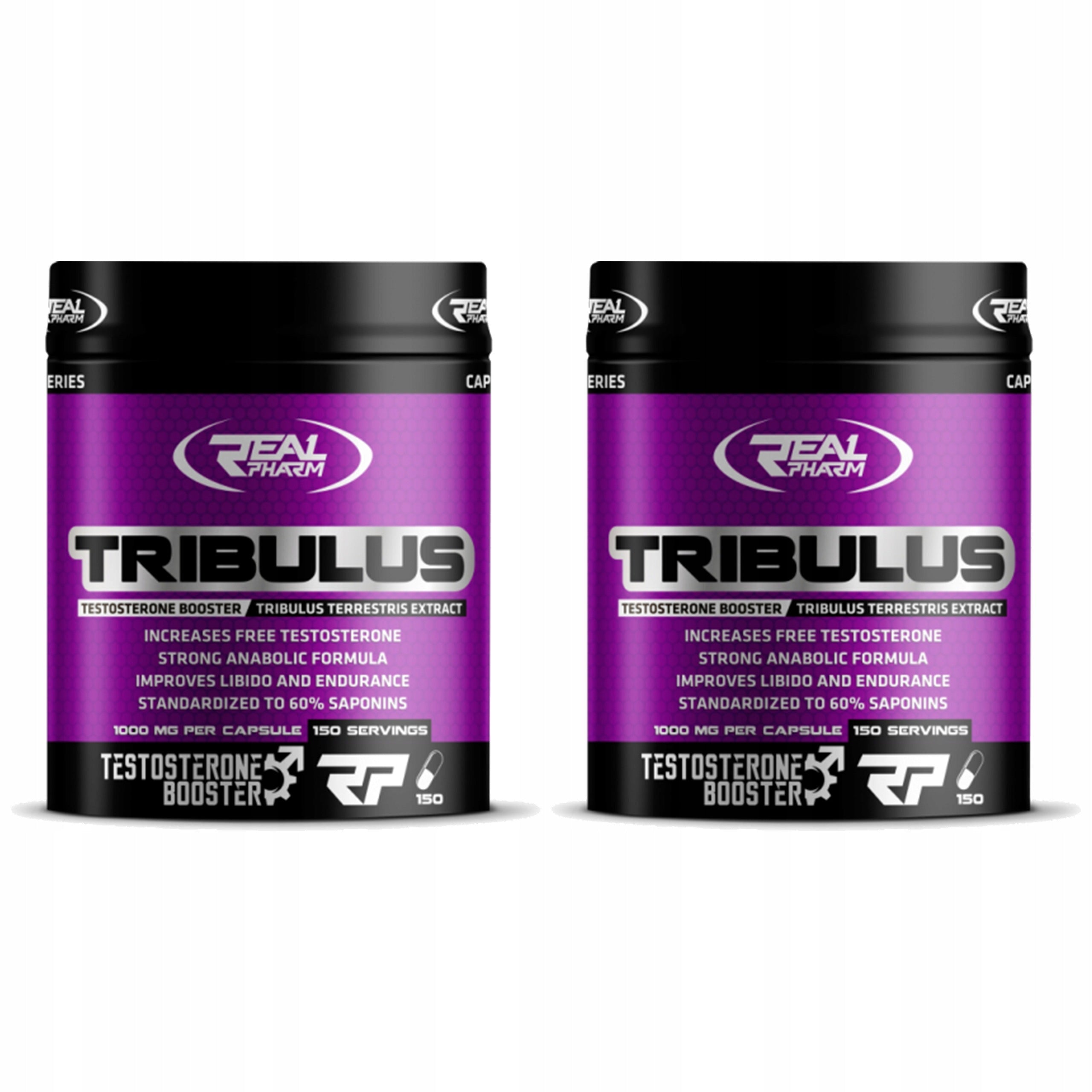 2x Tribulus Terrestris 1000mg 150 caps. Real Pharm - Testosterone Growth