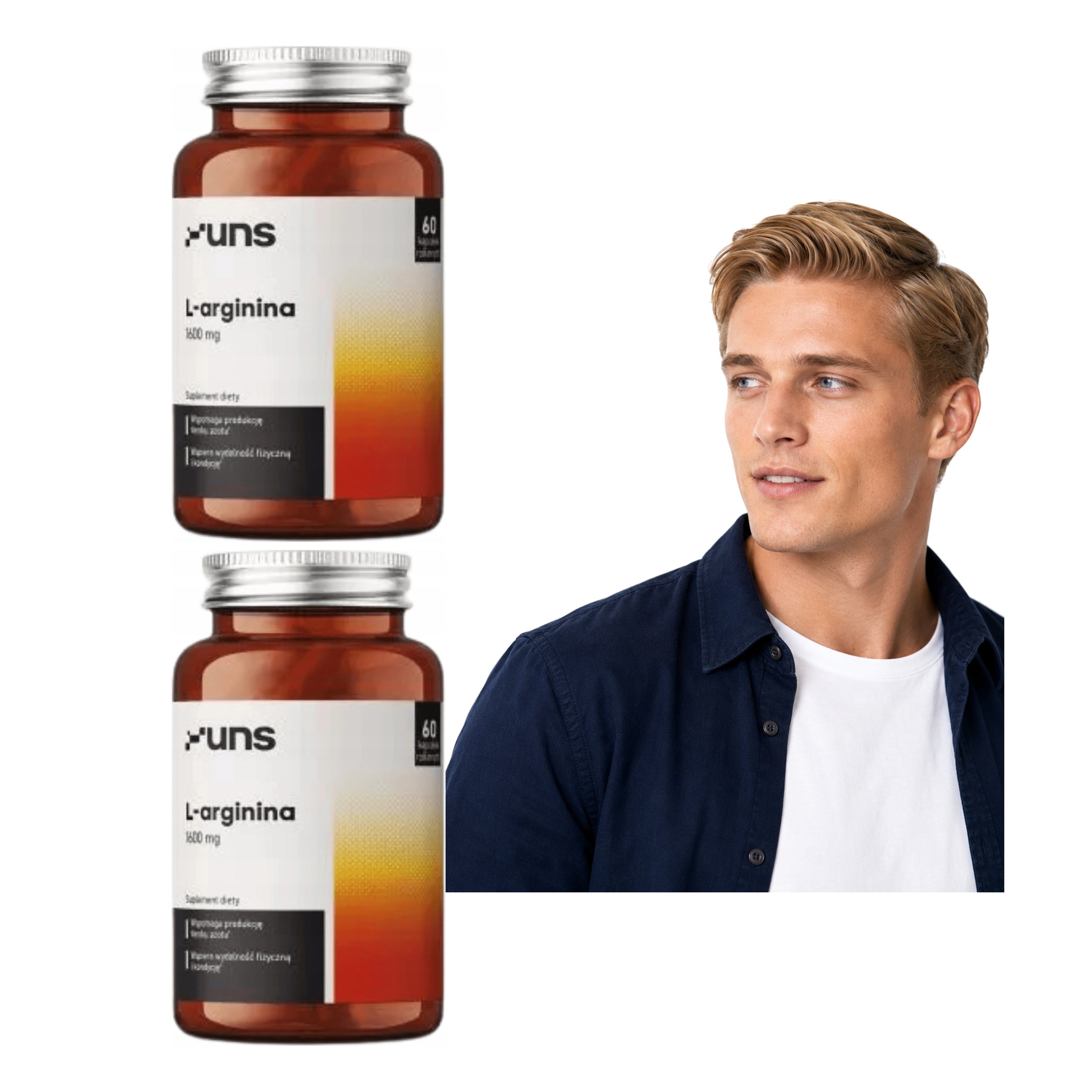 2x UNS L-ARGININE 800 mg L-ARGININE HYDROCHLORIDE SET OF 120 CAPSULES