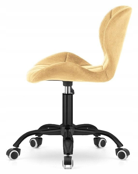 2x VASTO OFFICE VELVET BEIGE SMOKE swivel chair Brand Lugano
