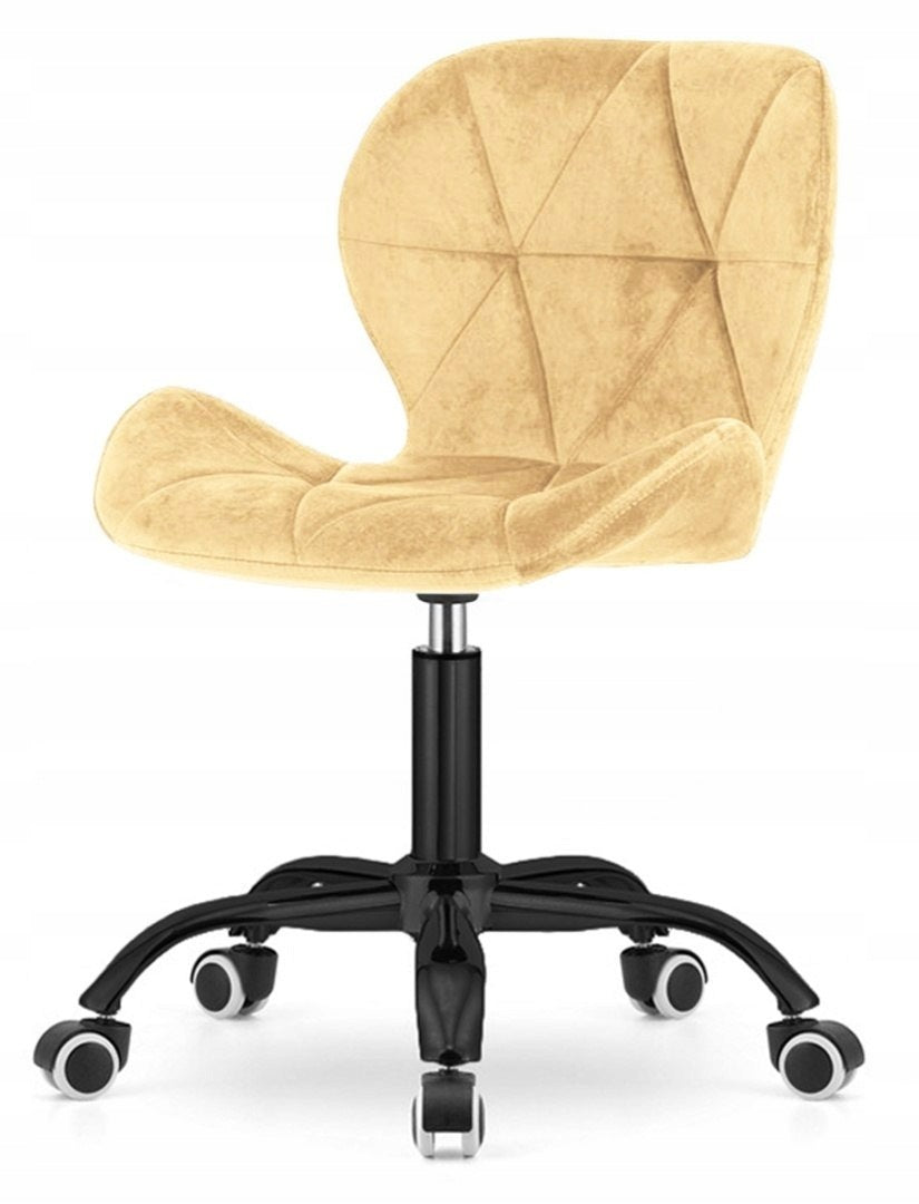 2x VASTO OFFICE VELVET BEIGE SMOKE swivel chair