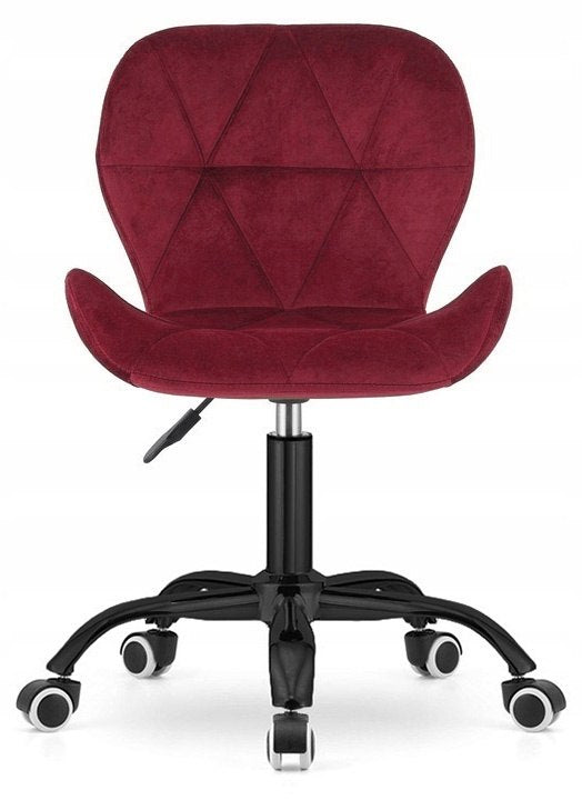2x VASTO OFFICE VELVET BURGUNDY SMOKE swivel chair Packaging status original
