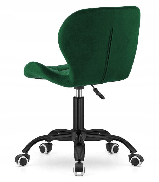 2x VASTO OFFICE VELVET FOREST GREEN SMOKE swivel chair Brand Lugano