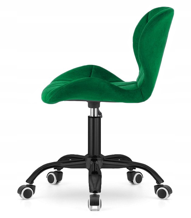 2x VASTO OFFICE VELVET GREEN SMOKE swivel chair Brand Lugano