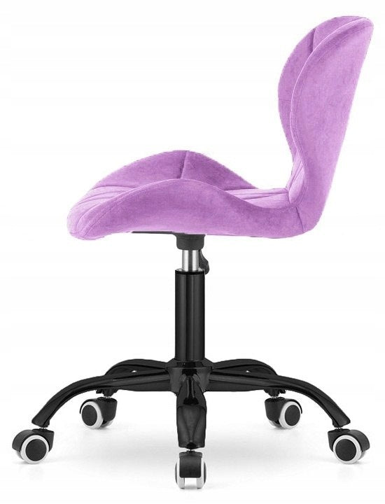2x VASTO OFFICE VELVET VIOLET SMOKE swivel chair Brand Lugano