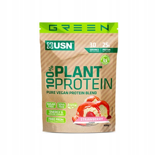 2x VEGAN PROTEIN 900g USN PLANT PROTEIN Expiration date at least six months from the date of purchase