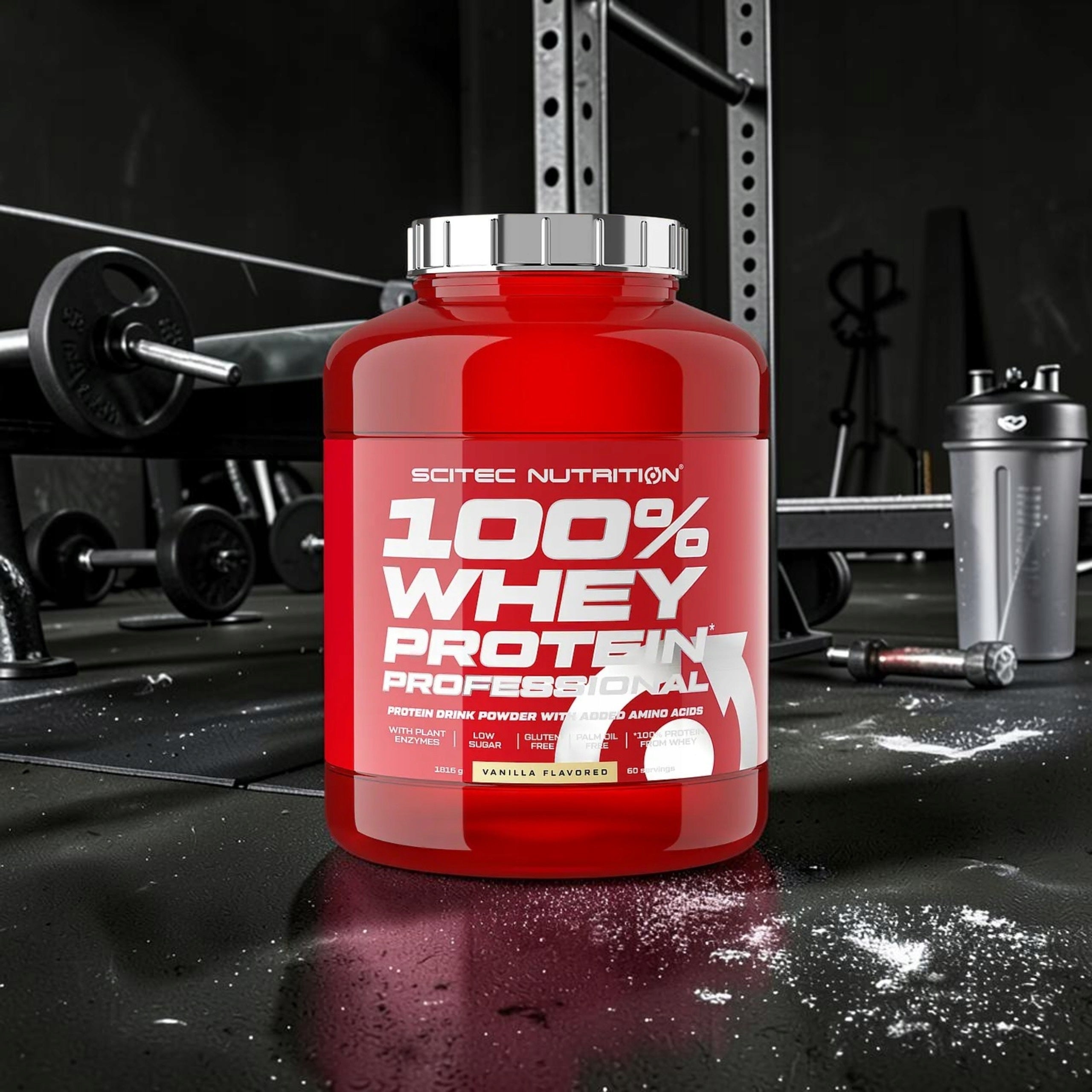 2x Vanilla Protein SCITEC 100% Whey Protein 1816g WPC Conditioner WPI Whey Brand Scitec Nutrition