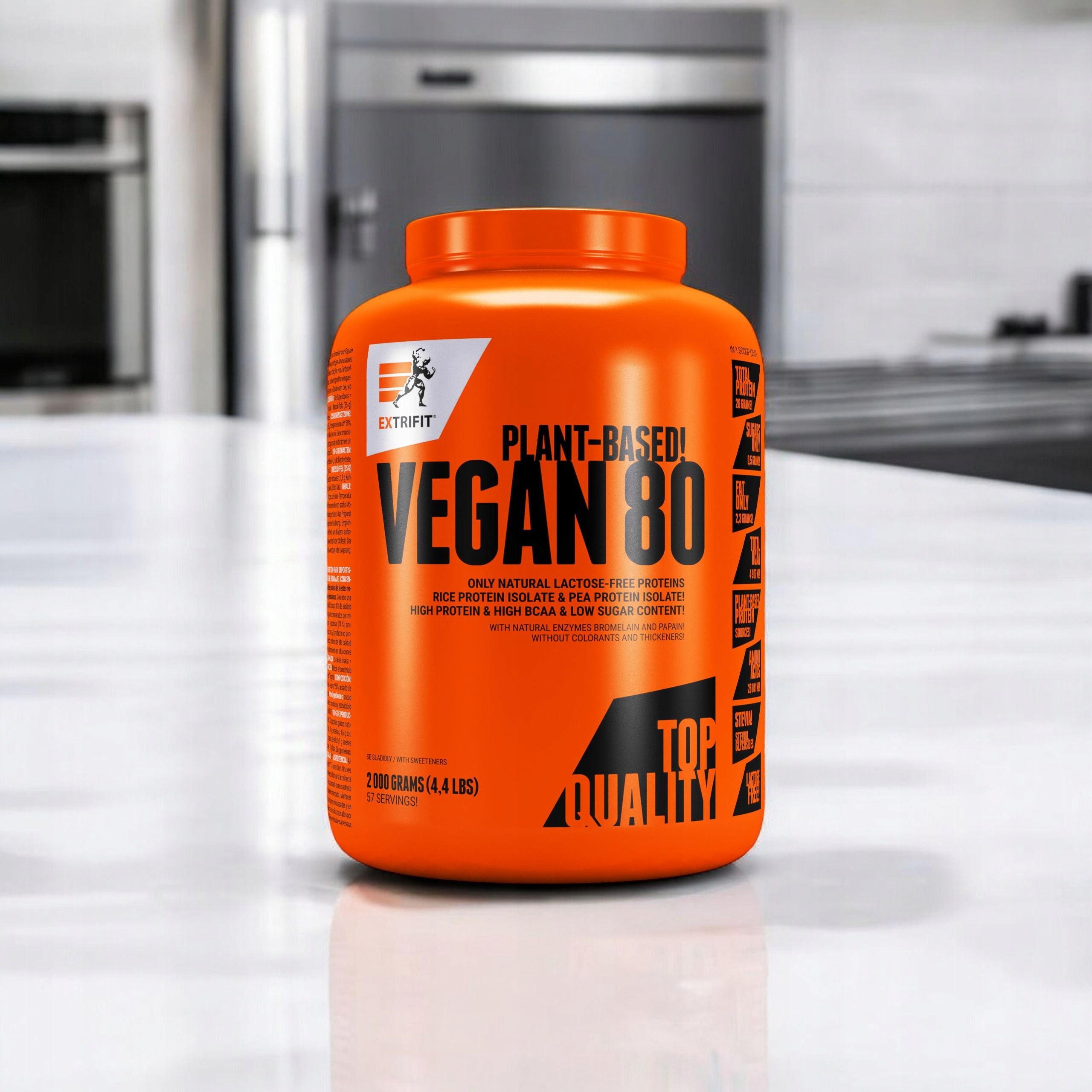 2x Vegan protein pea isolate rice 25g BCAA lactose-free EXTRIFIT Brand Extrifit