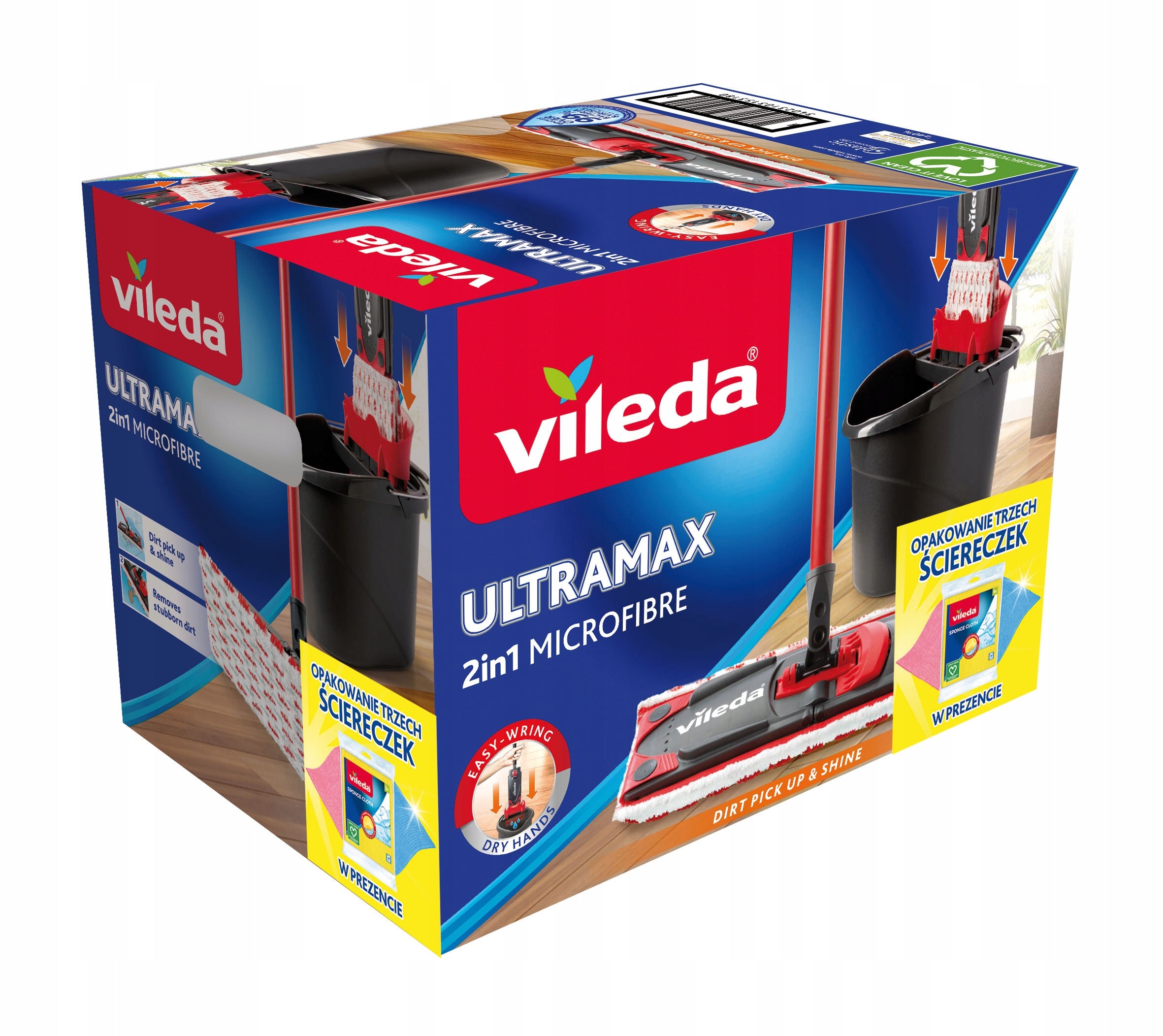 2x Vileda Ultramax BOX + Vileda cloths Brand Vileda