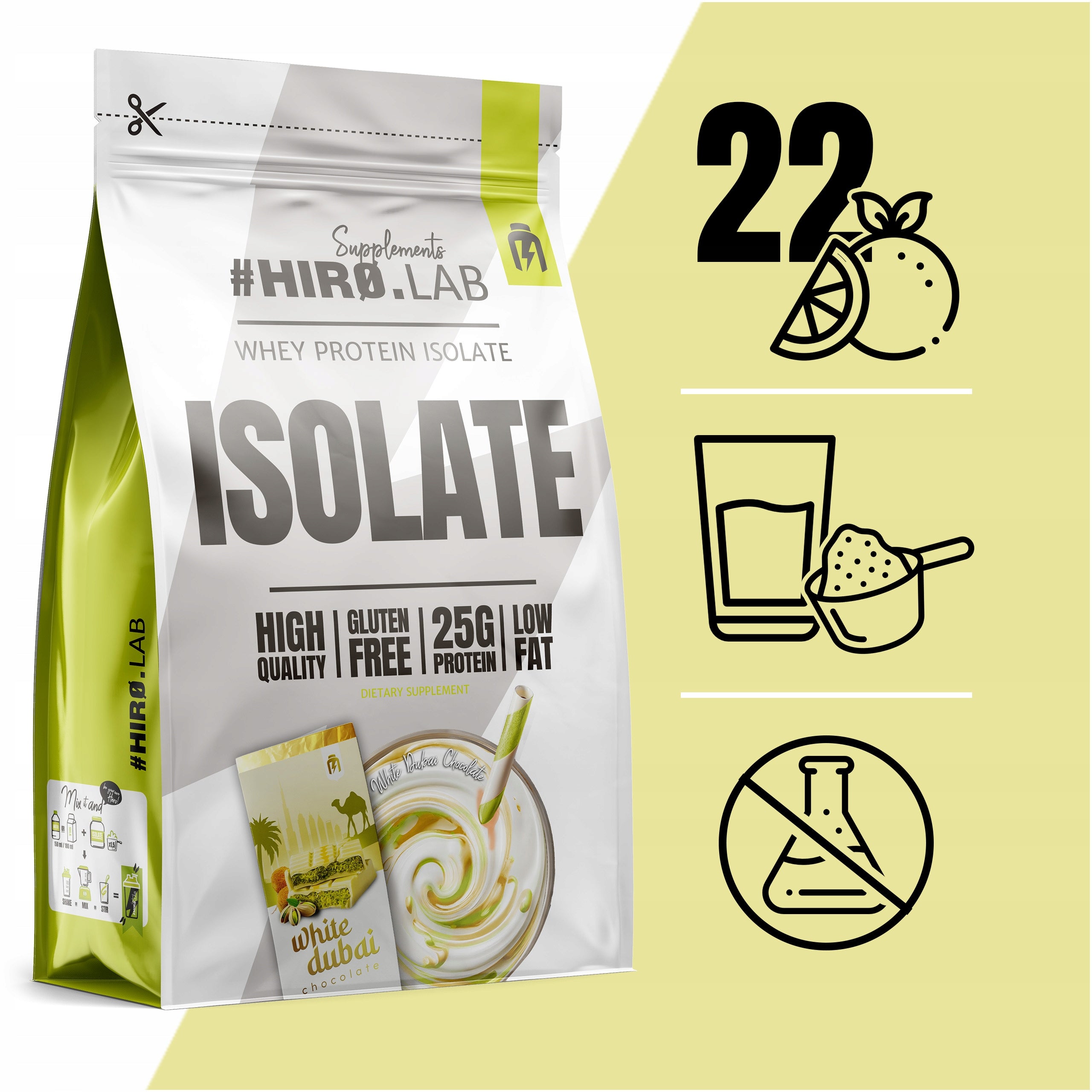 2x WHEY ISOLATE WPI ISOLATE PROTEIN protein 700g - CONDITIONER Chocolate H Brand HIRO.LAB