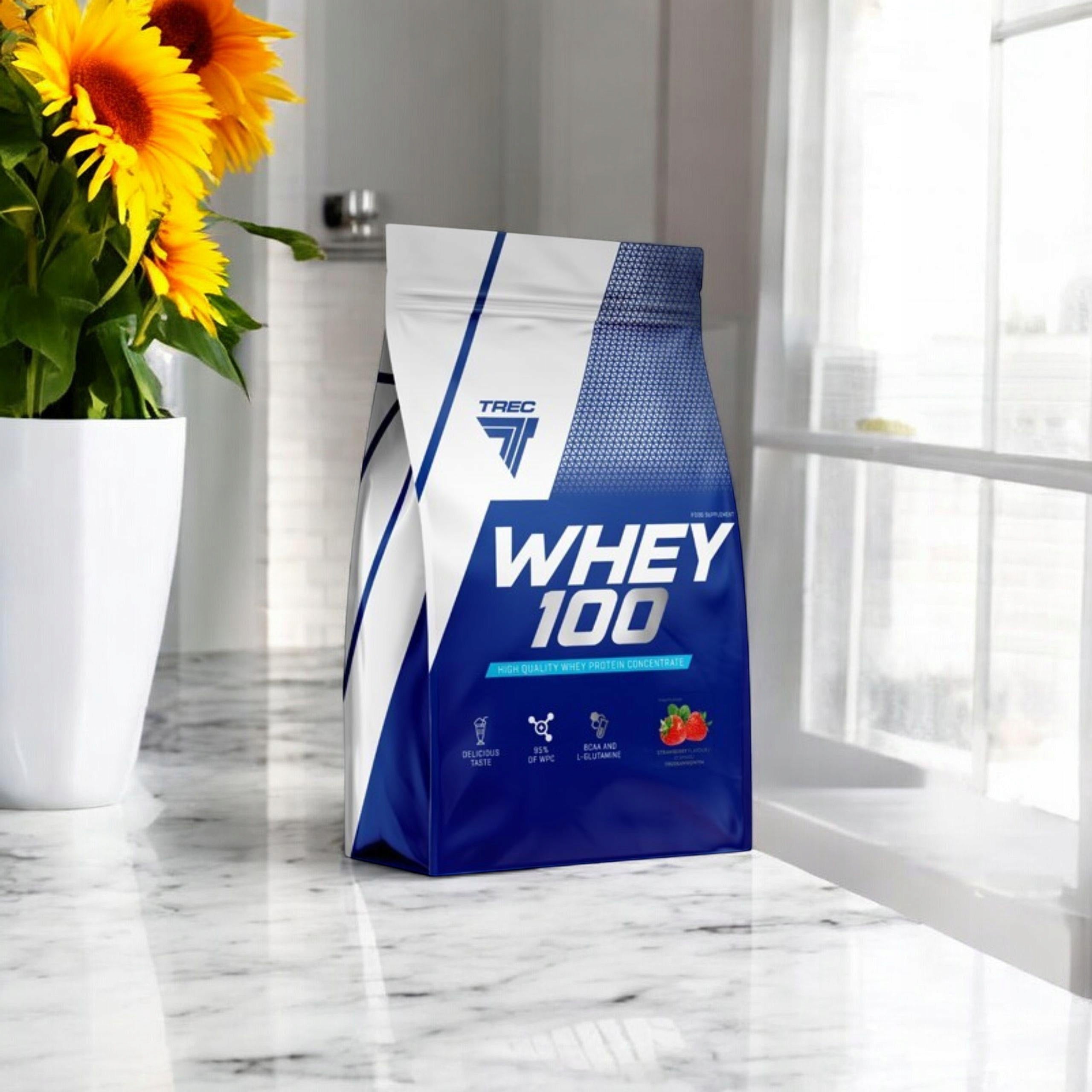 2x WHEY PROTEIN 100 CONCENTRATE WPC MUSCLE MASS 2275g TREC Brand Trec Nutrition