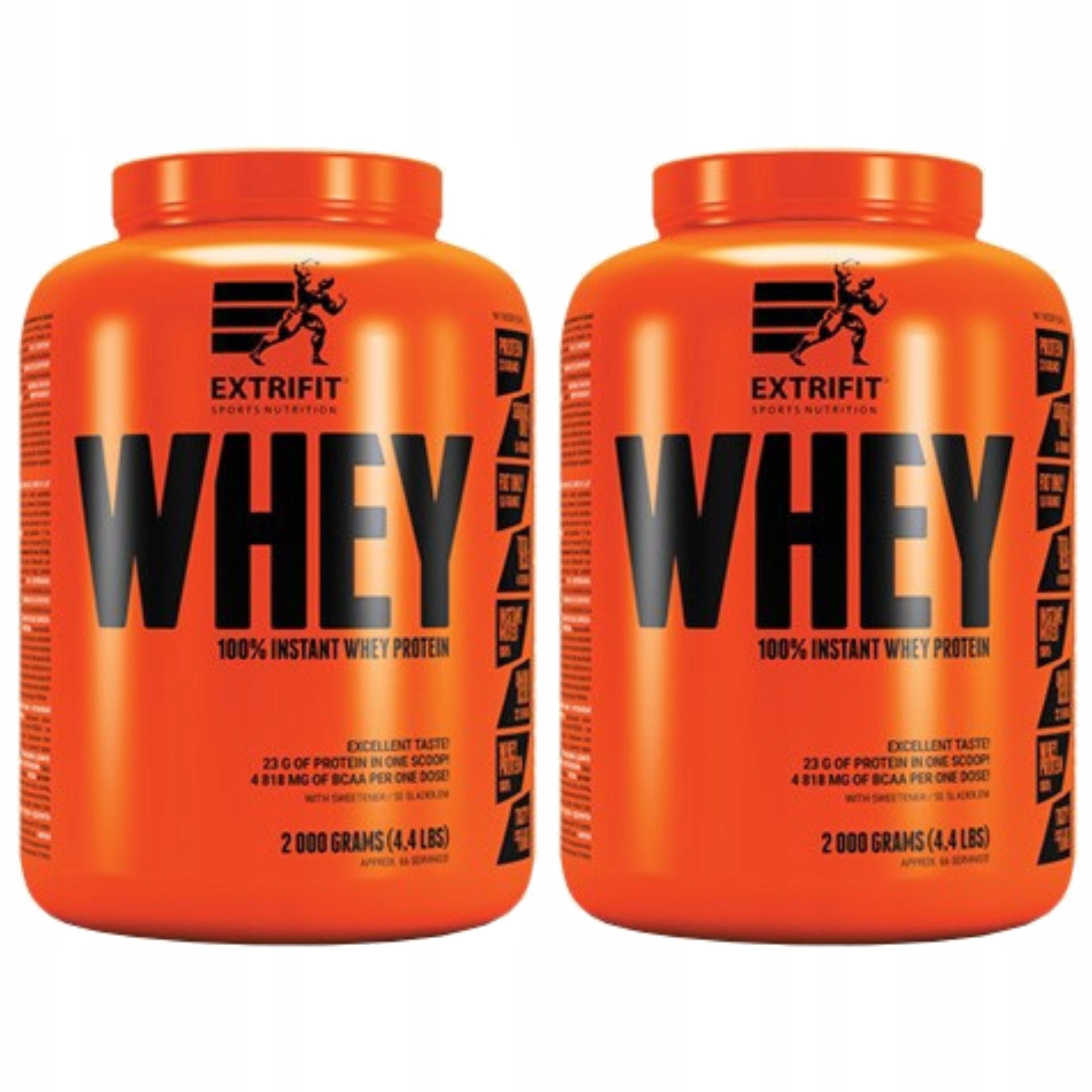 2x WHEY PROTEIN CONCENTRATE WPC 75g PROTEIN 2000g BCAA REGENERATION EXTRIFIT